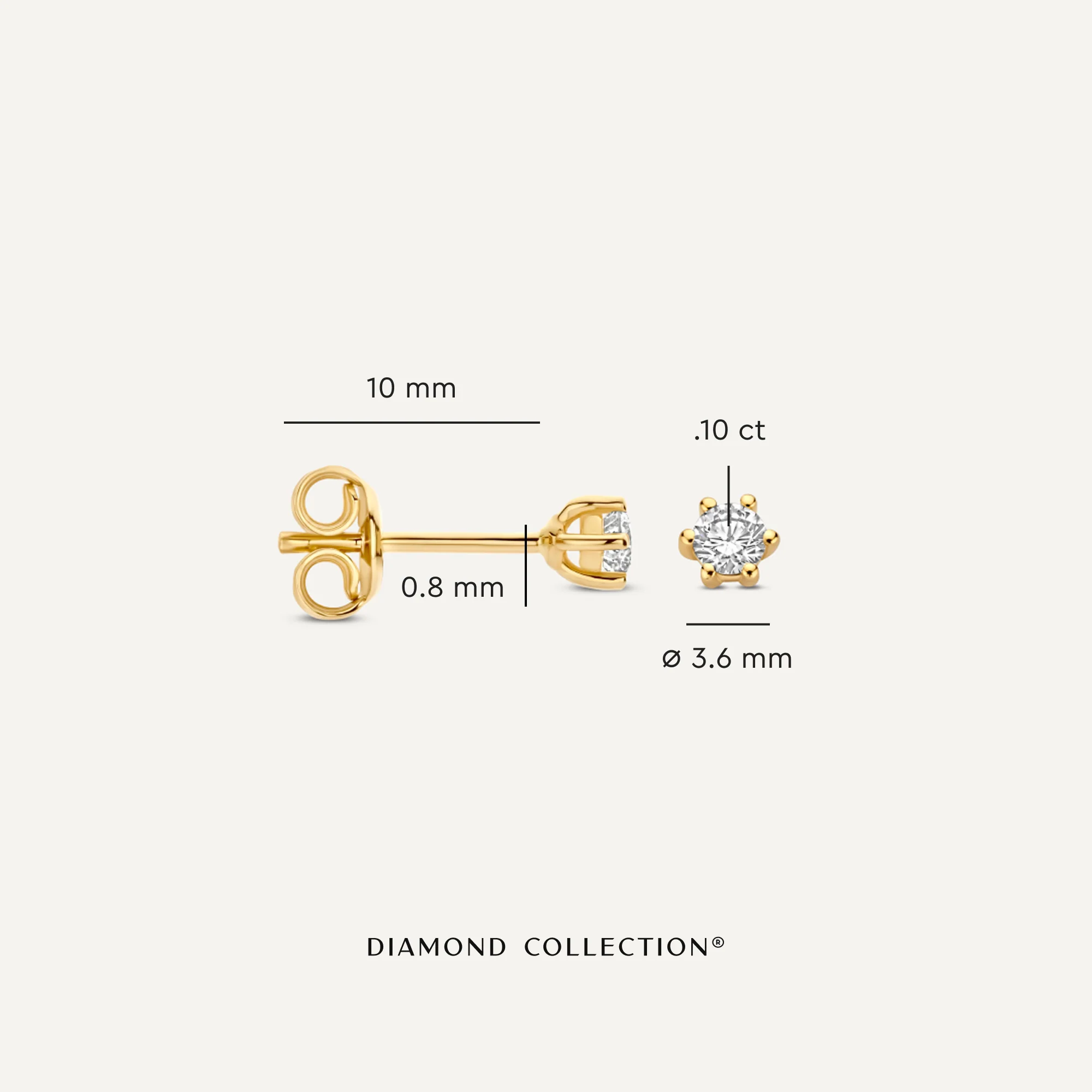 Six Prong Diamond Studs (0.20 ct) - Image 4