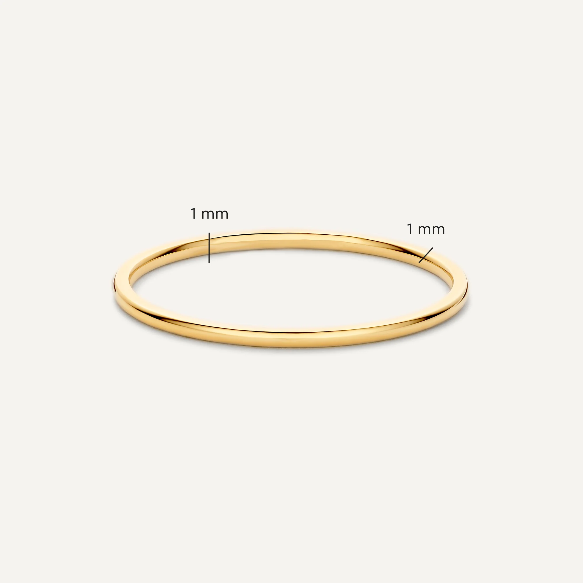 1 mm Slim Curve Band Ring - Image 5