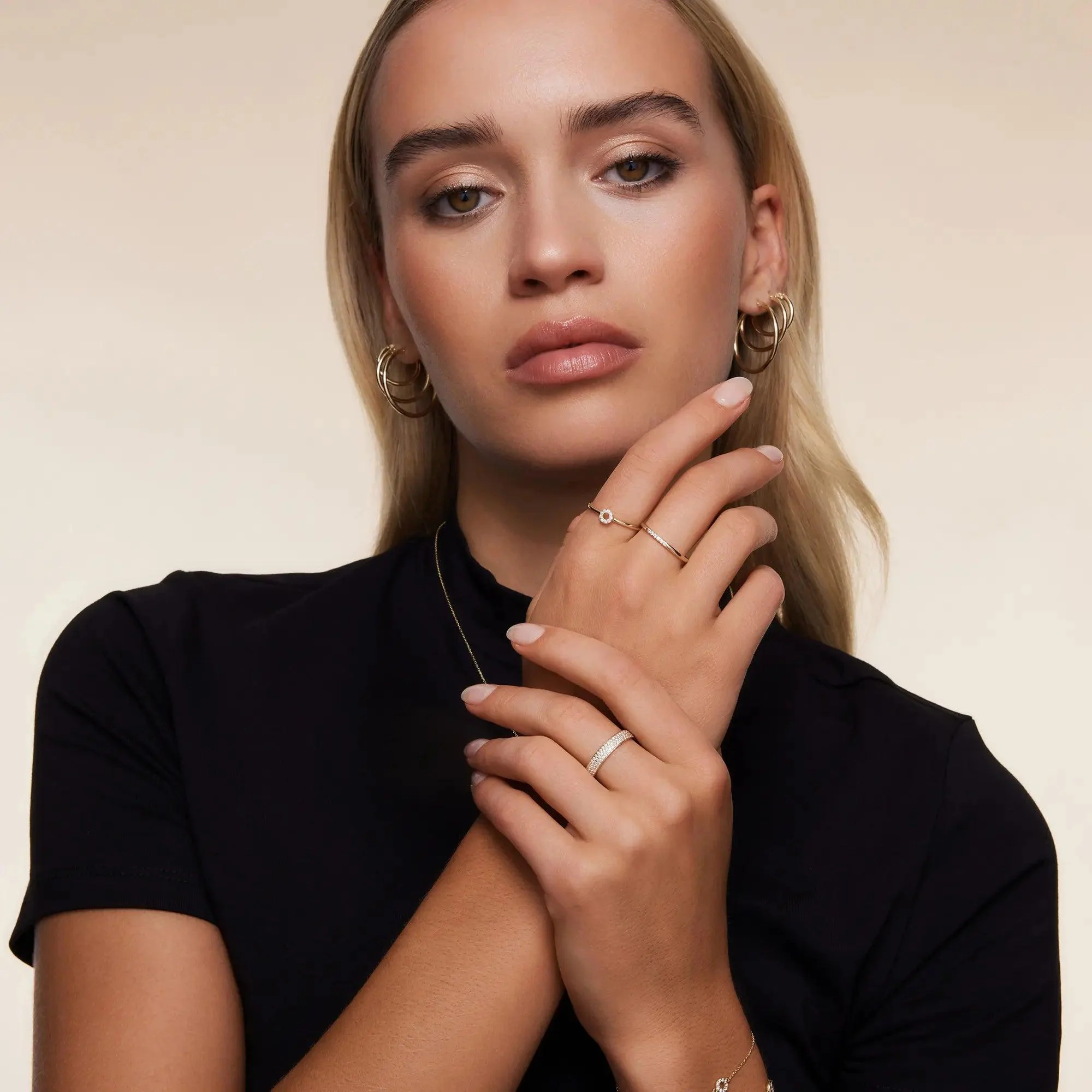 Cubic Zirconia Line Ring - Image 11