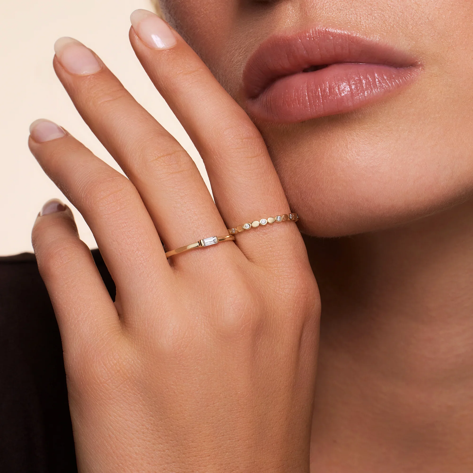 Baguette Cut Cubic Zirconia Ring - Image 3