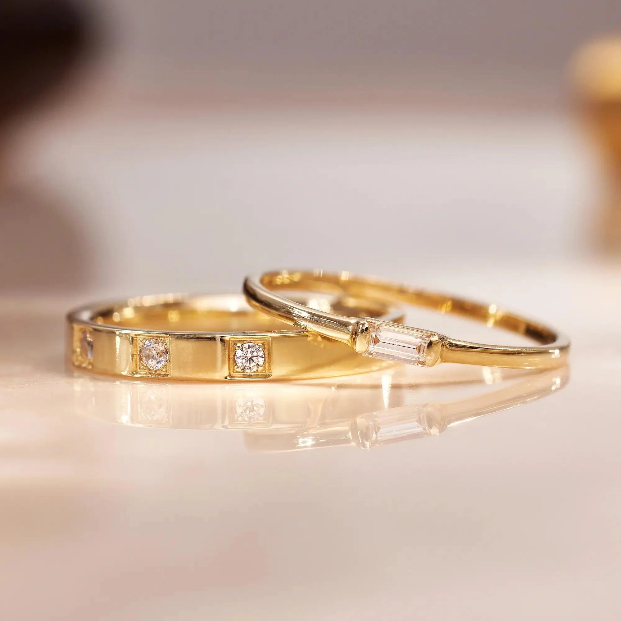 Baguette Cut Cubic Zirconia Ring - Image 9