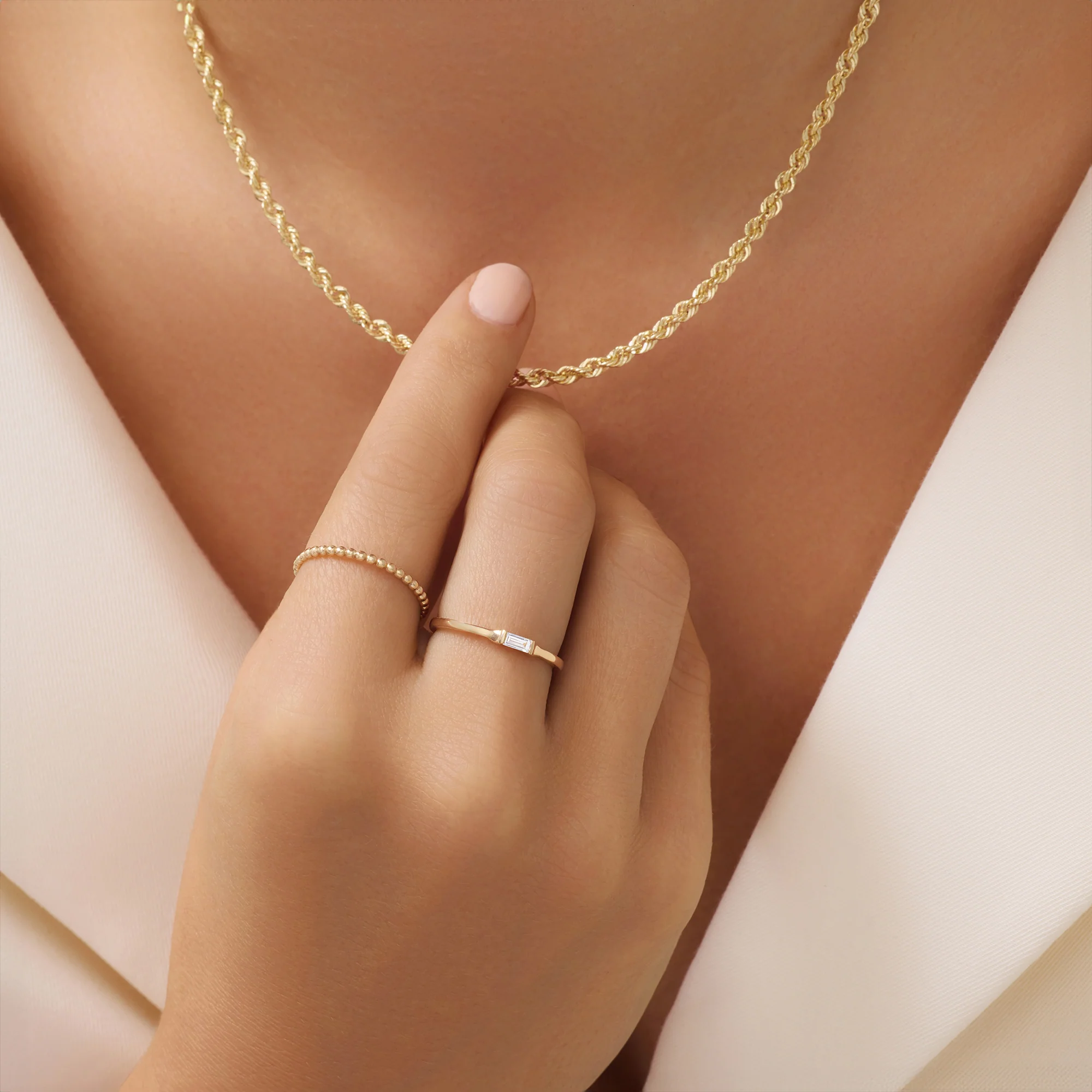 Baguette Cut Diamond Ring (0.07 ct) - Image 3
