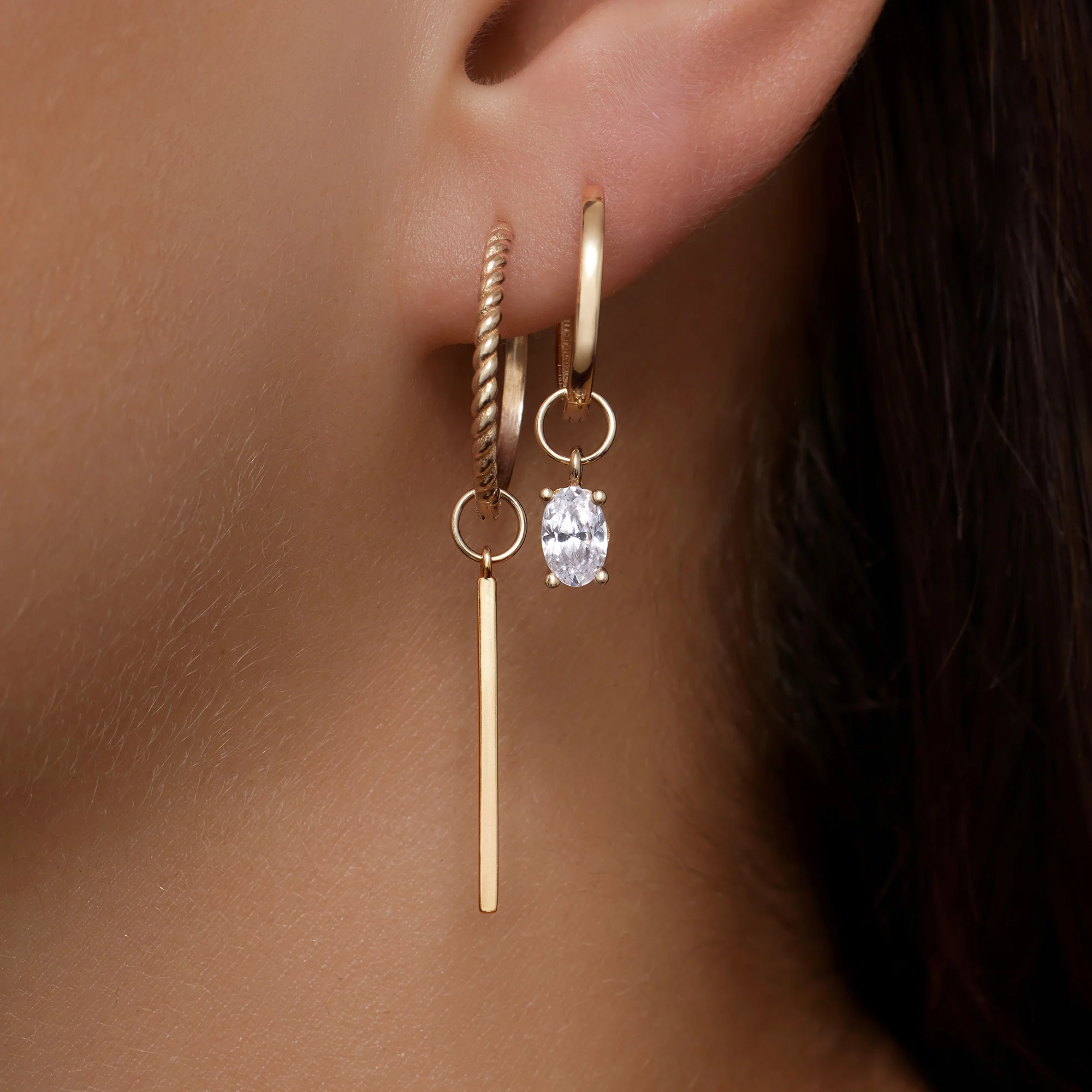 Bar Hoop Charm (25 mm) - Image 3