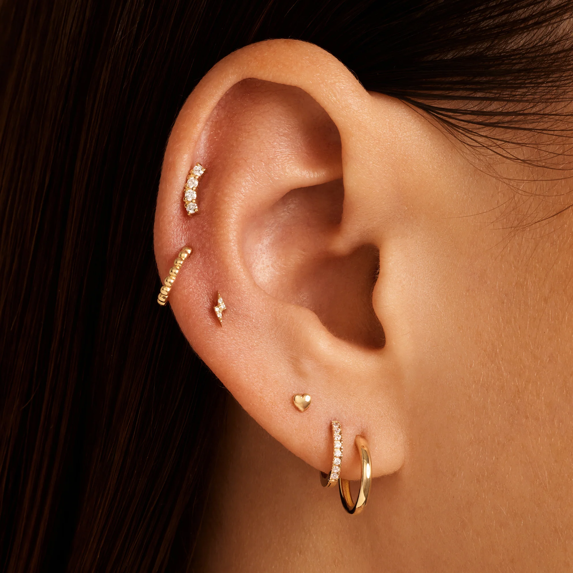Beaded Cartilage Hoop Piercing (9mm) - Image 2