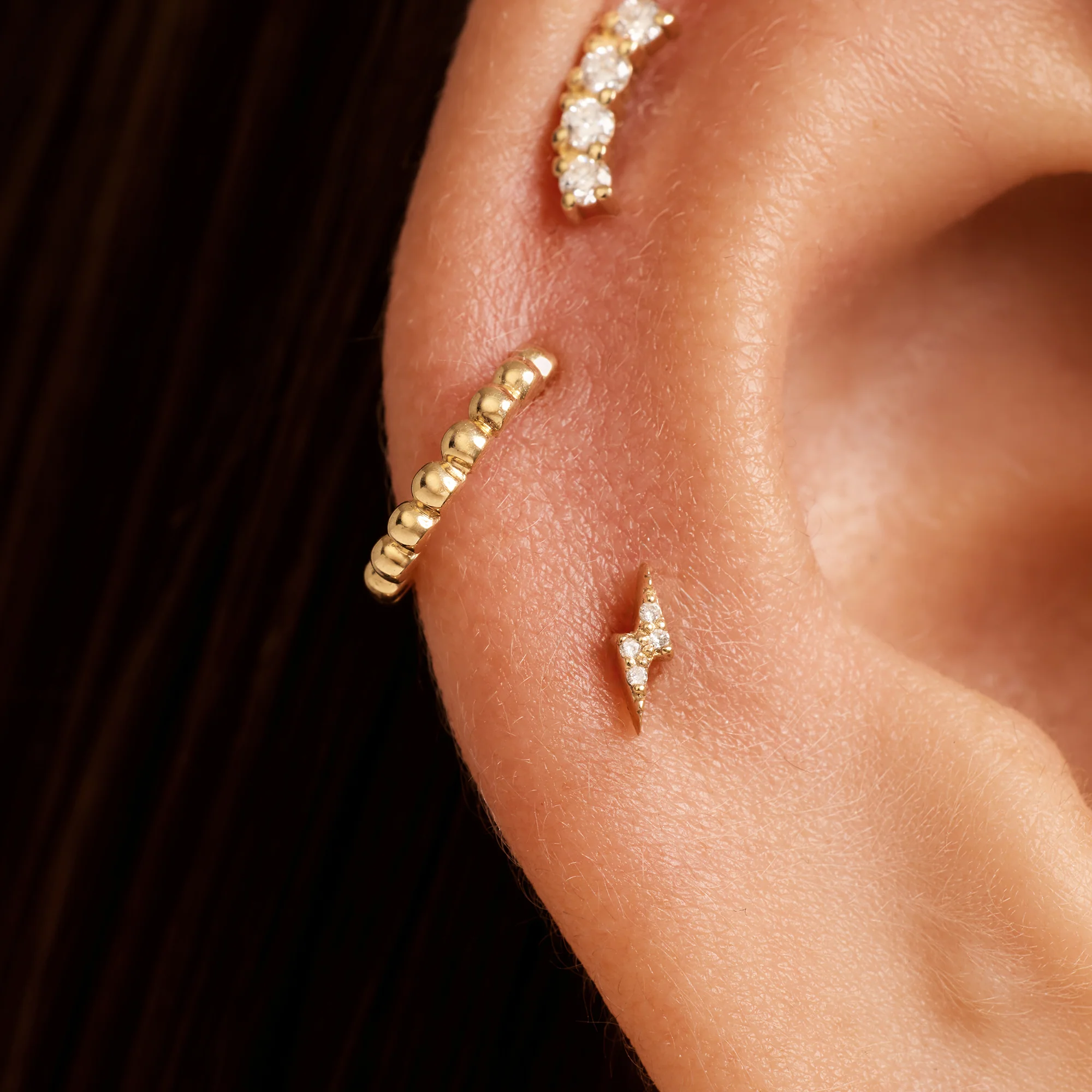 Beaded Cartilage Hoop Piercing (9mm) - Image 3