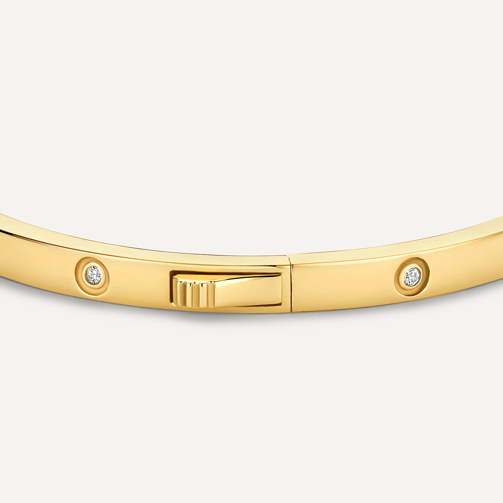 Bezel Set Cubic Zirconia Eternity Bangle - Image 10