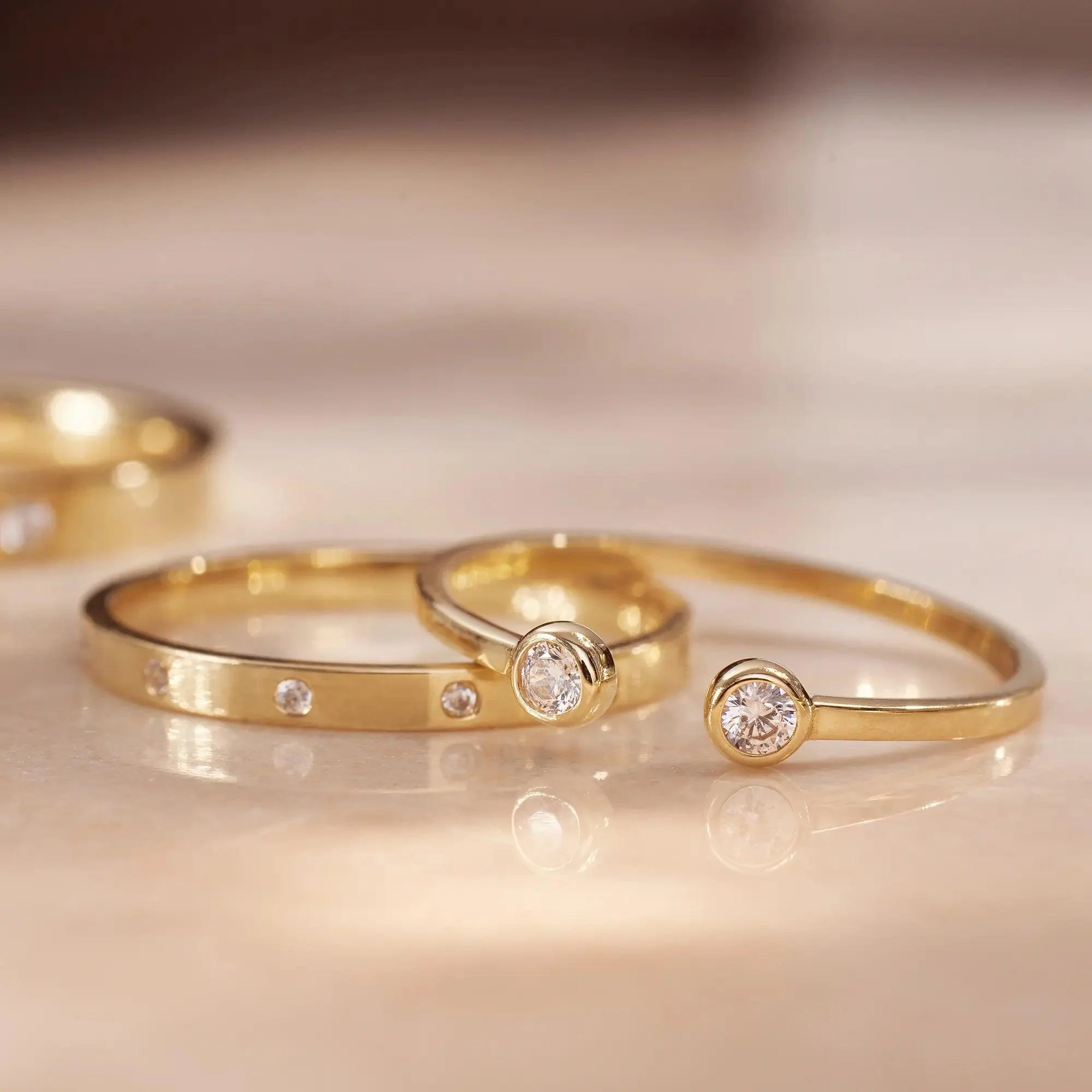 Bezel Set Cubic Zirconia Eternity Ring - Image 8
