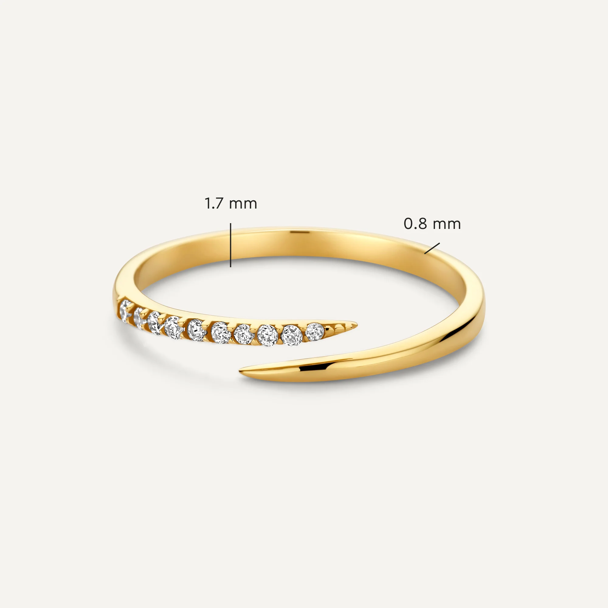 Bold Claw Zirconia Rings Set - Image 8