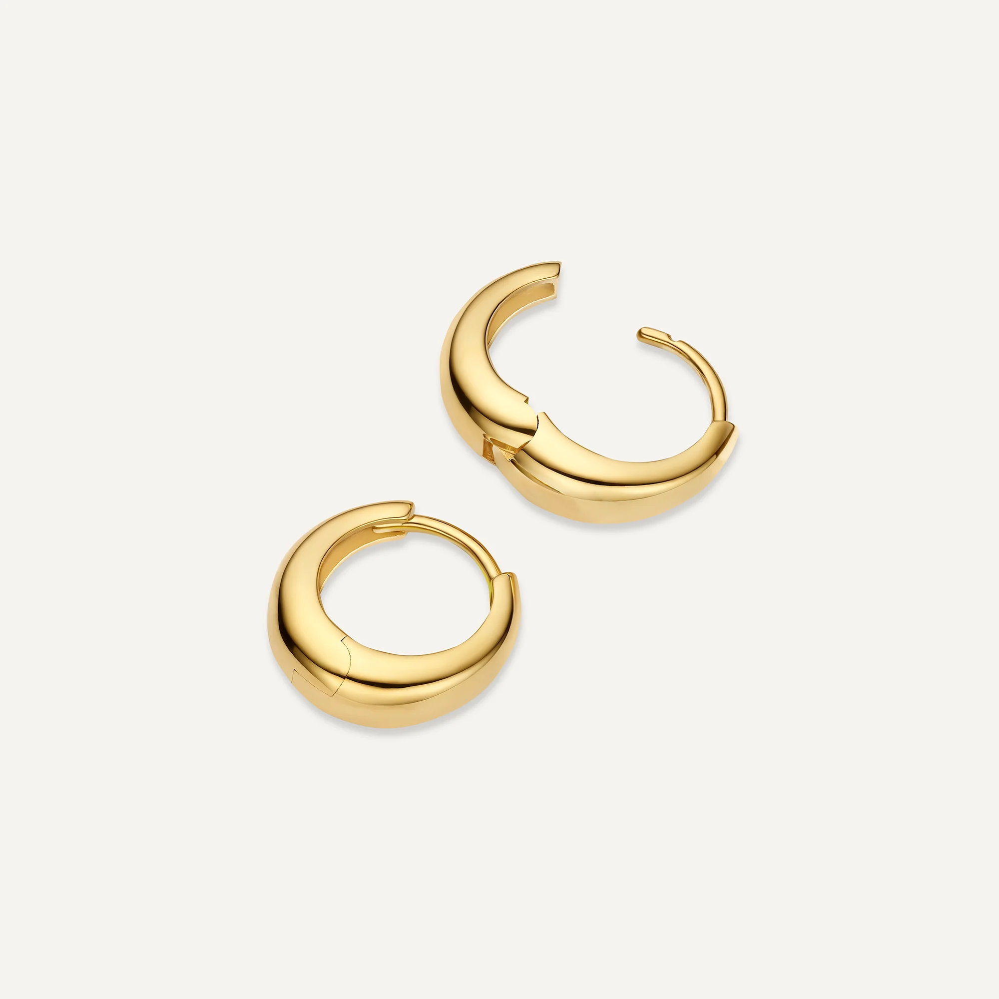 Bold Dome Small Hoops (14mm) - Image 4