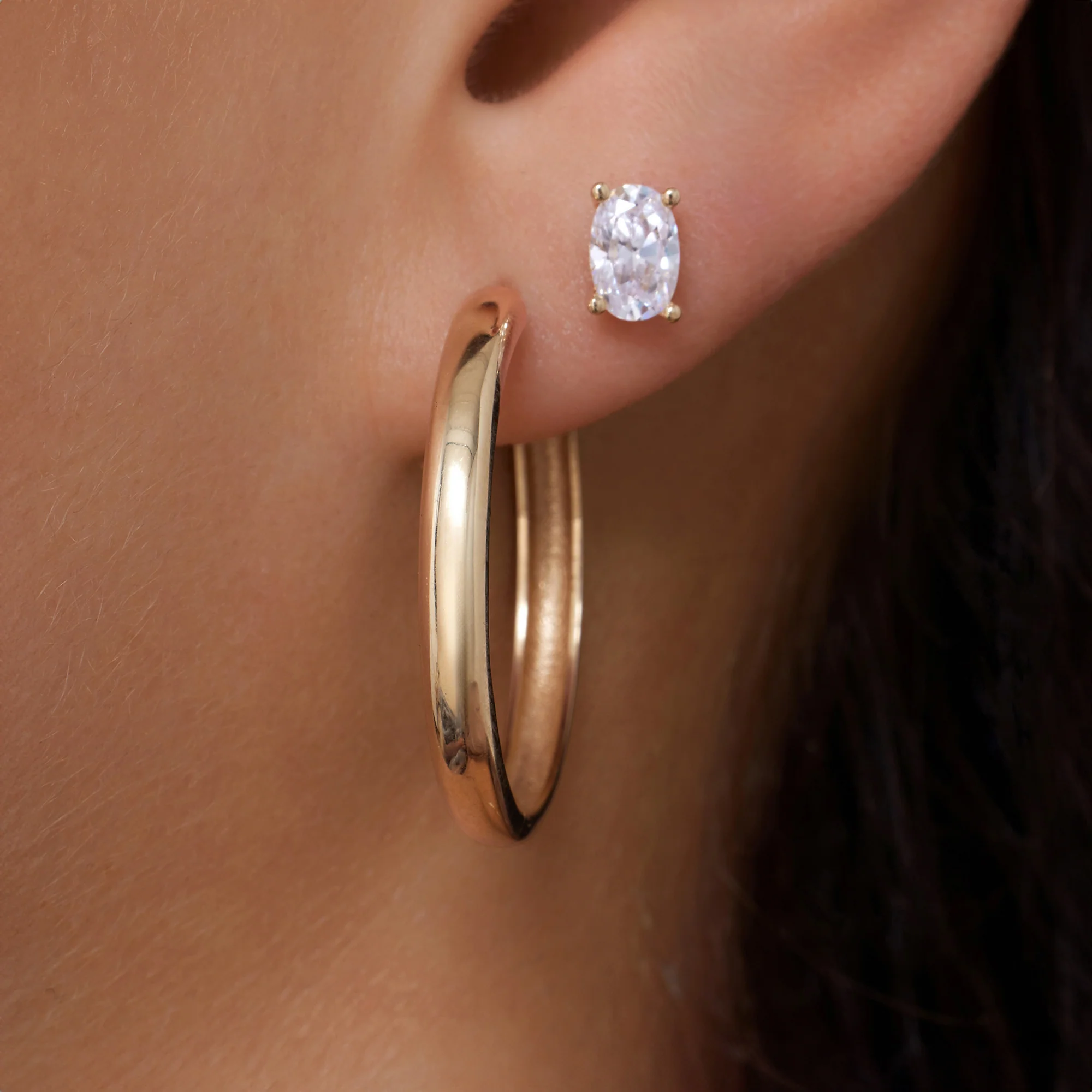 Bold Large Hoops (25mm) - Image 5