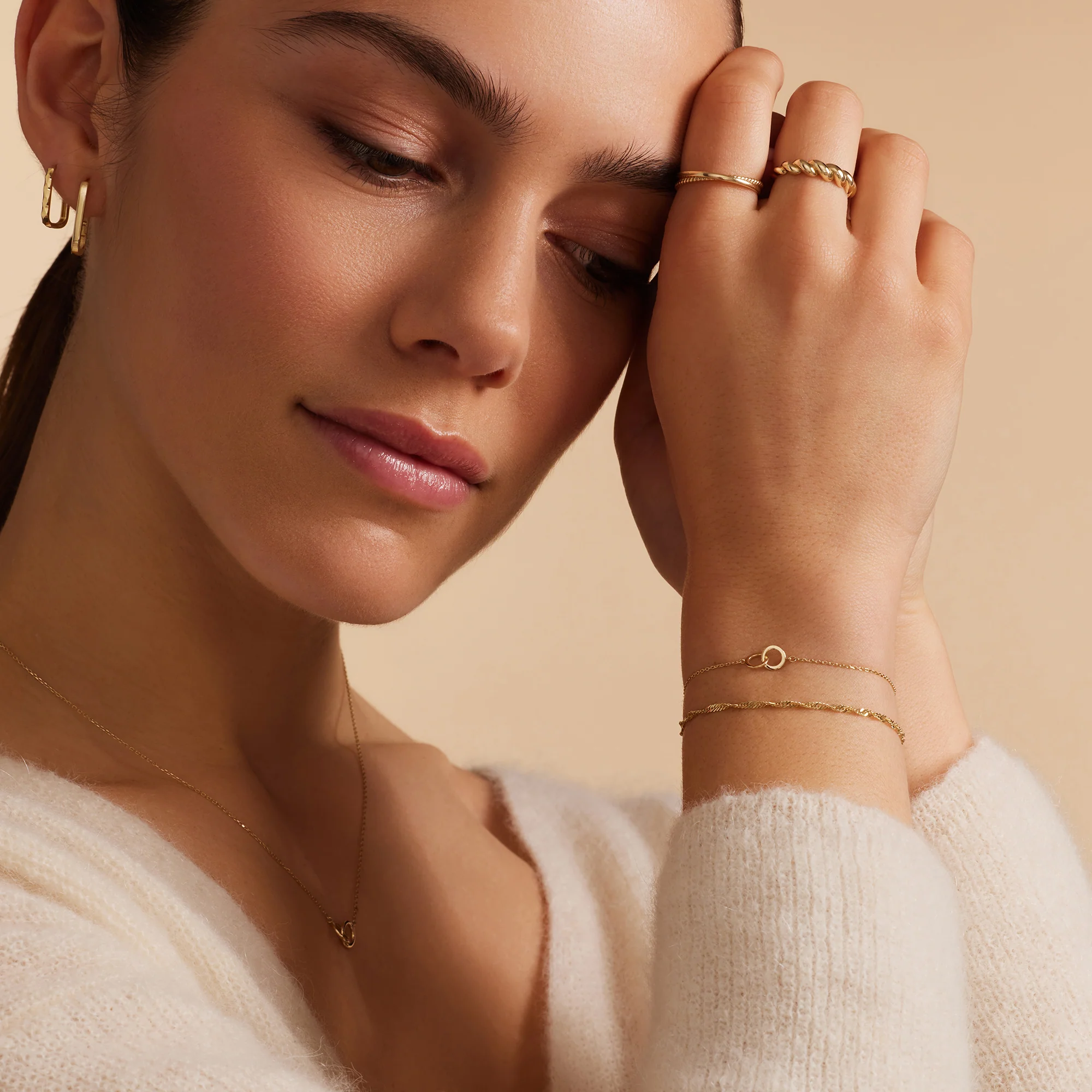 Bold Linked Infinity Bracelet - Image 8