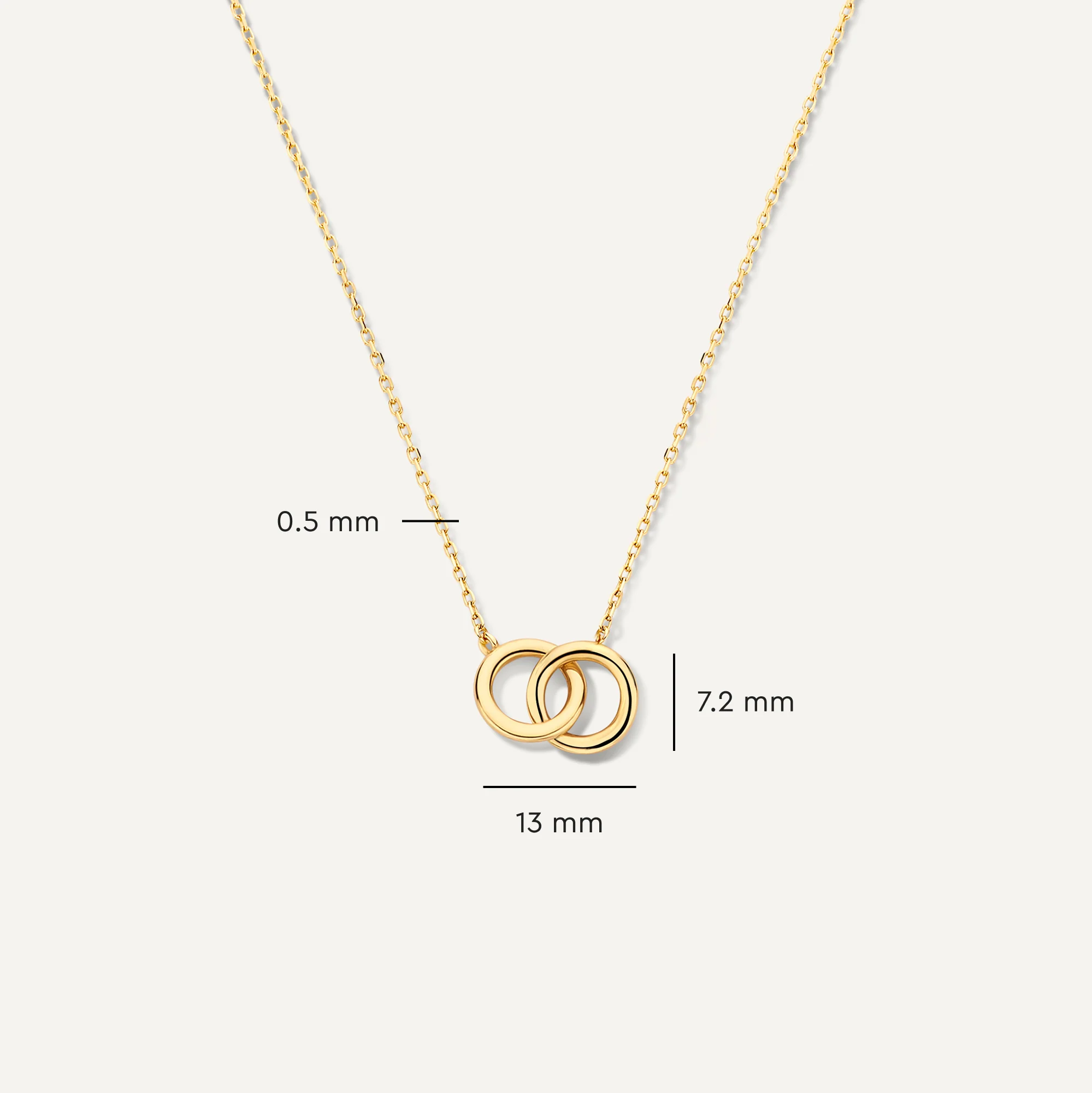 Bold Linked Infinity Pendant Necklace - Image 9