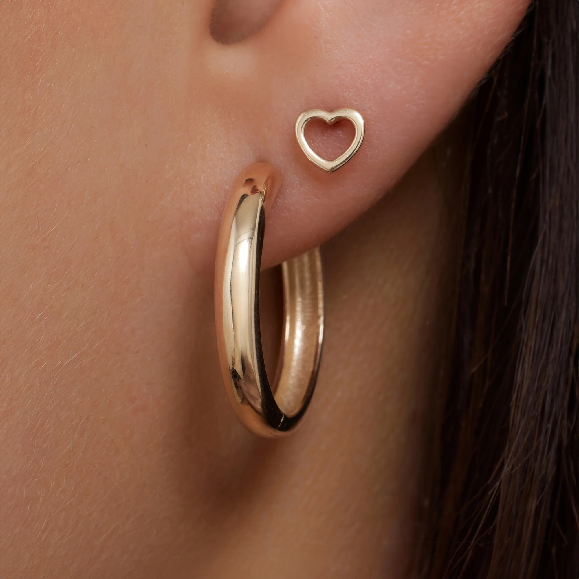 Bold Medium Hoops (19mm) - Image 3
