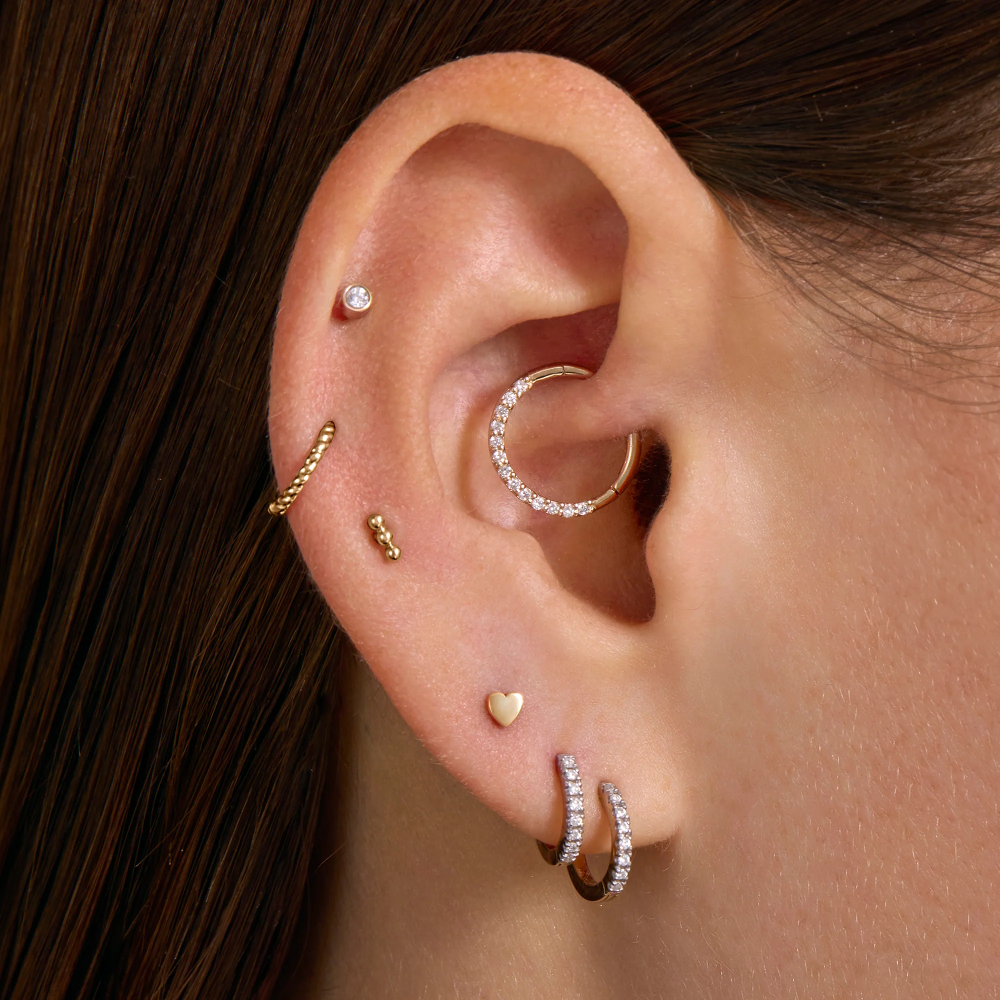 Cartilage Hoops Piercing Set (9mm) - Image 2