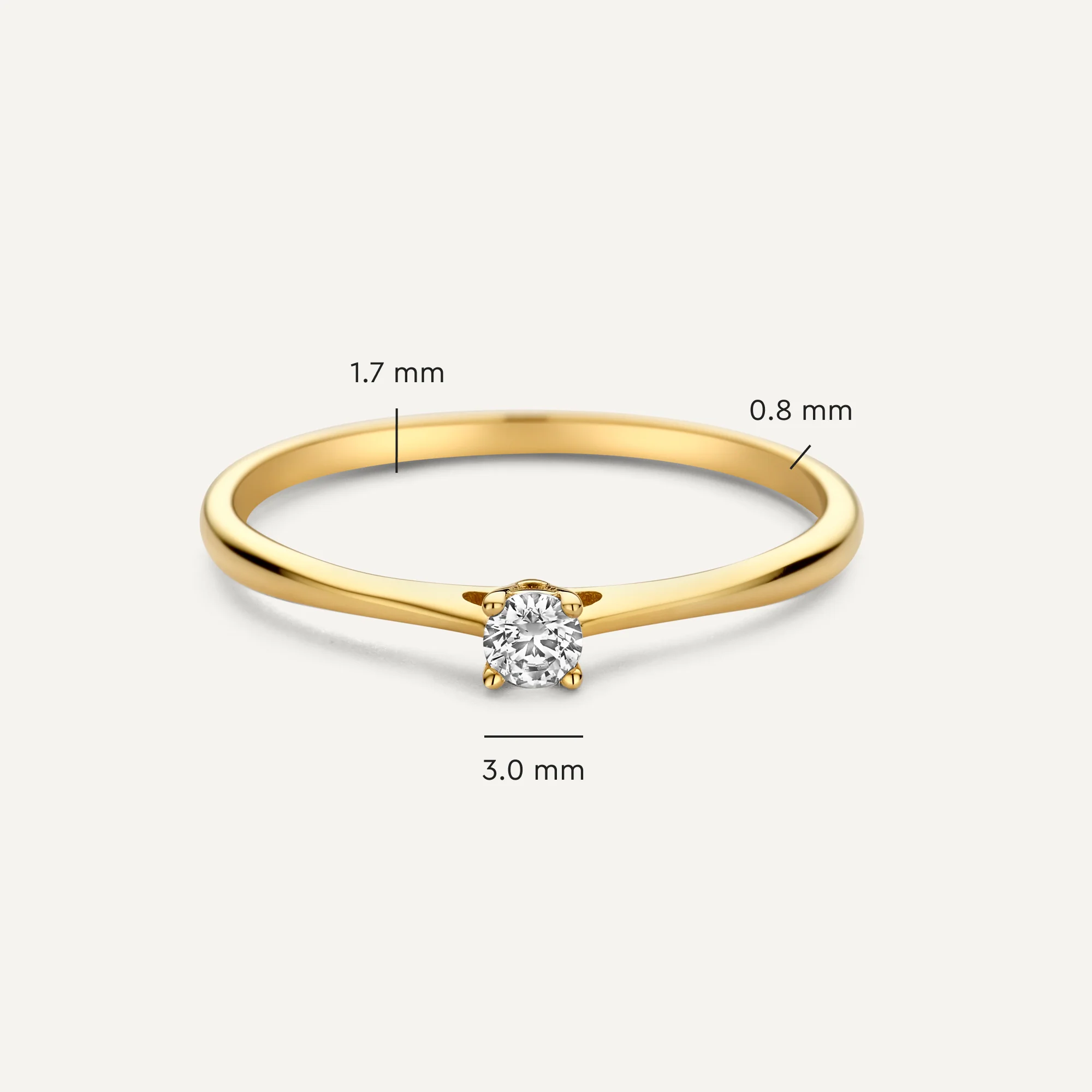 Chaton Set Cubic Zirconia Ring - Image 4