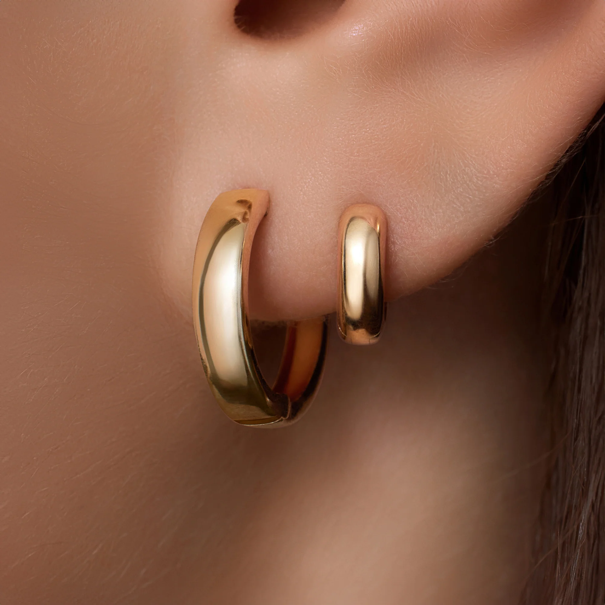 Chunky Small Hoops (16mm) - Image 3