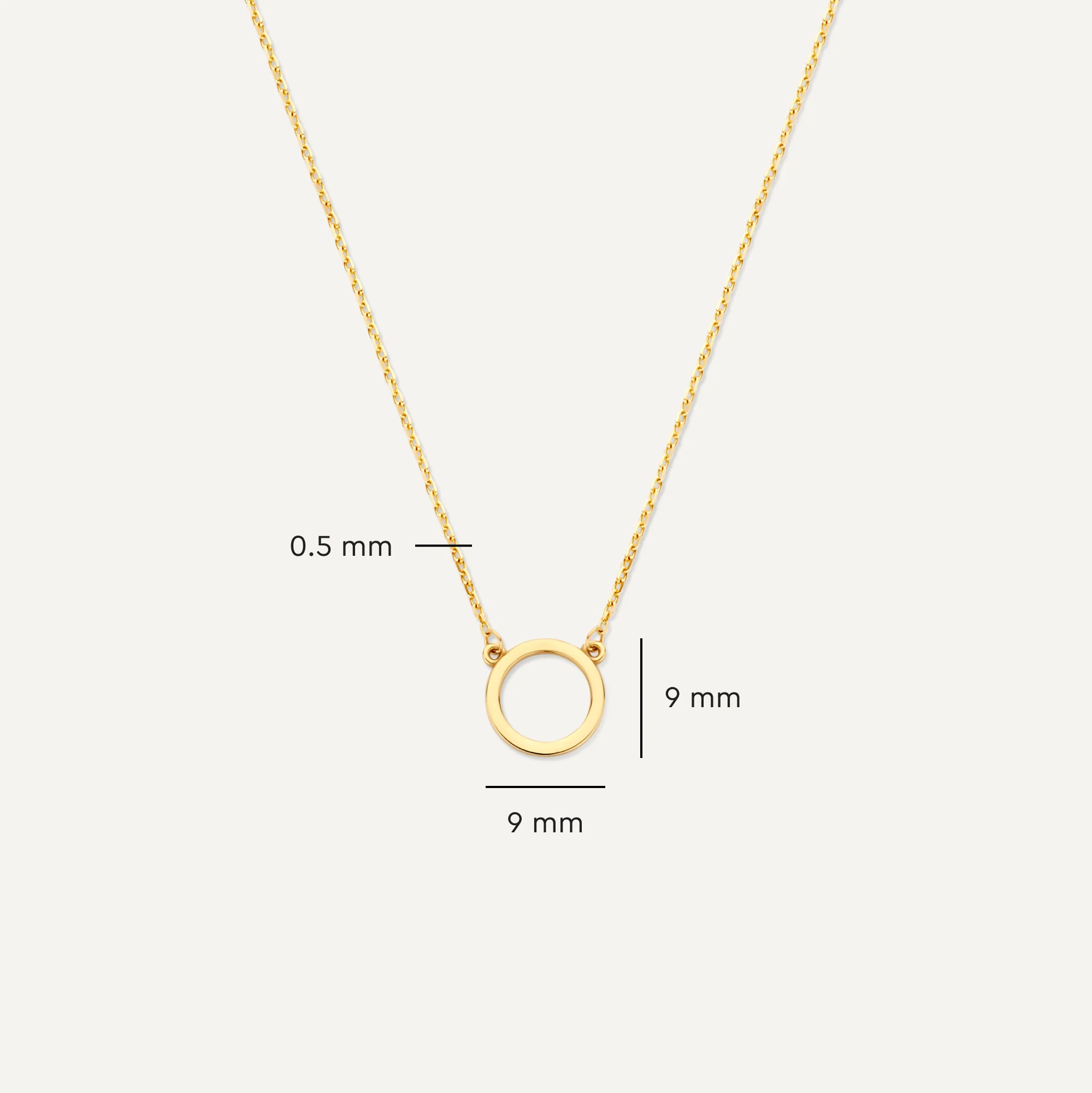 Circle Pendant Necklace - Image 6