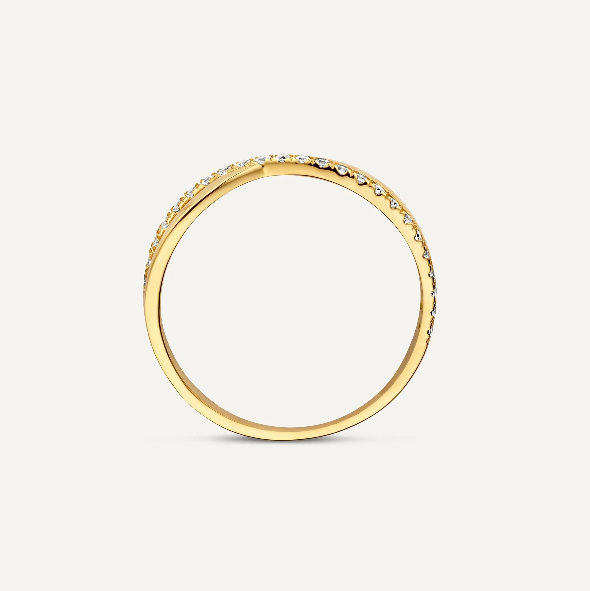 Crossover Cubic Zirconia Eternity Ring - Image 8