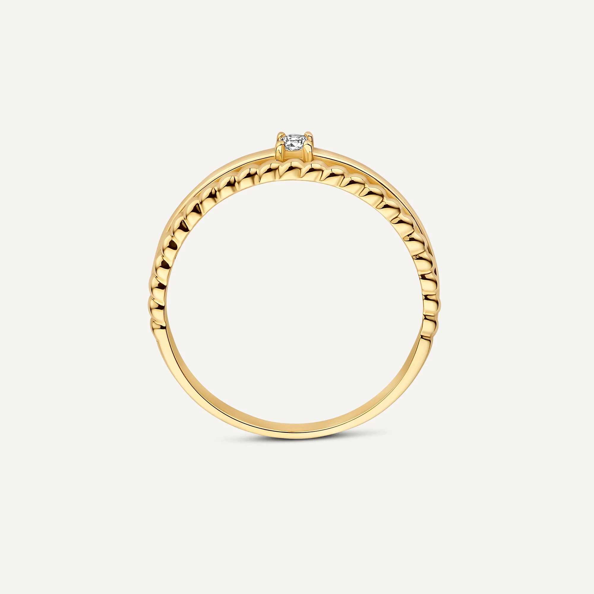 Cubic Zirconia Double Twisted Ring - Image 6