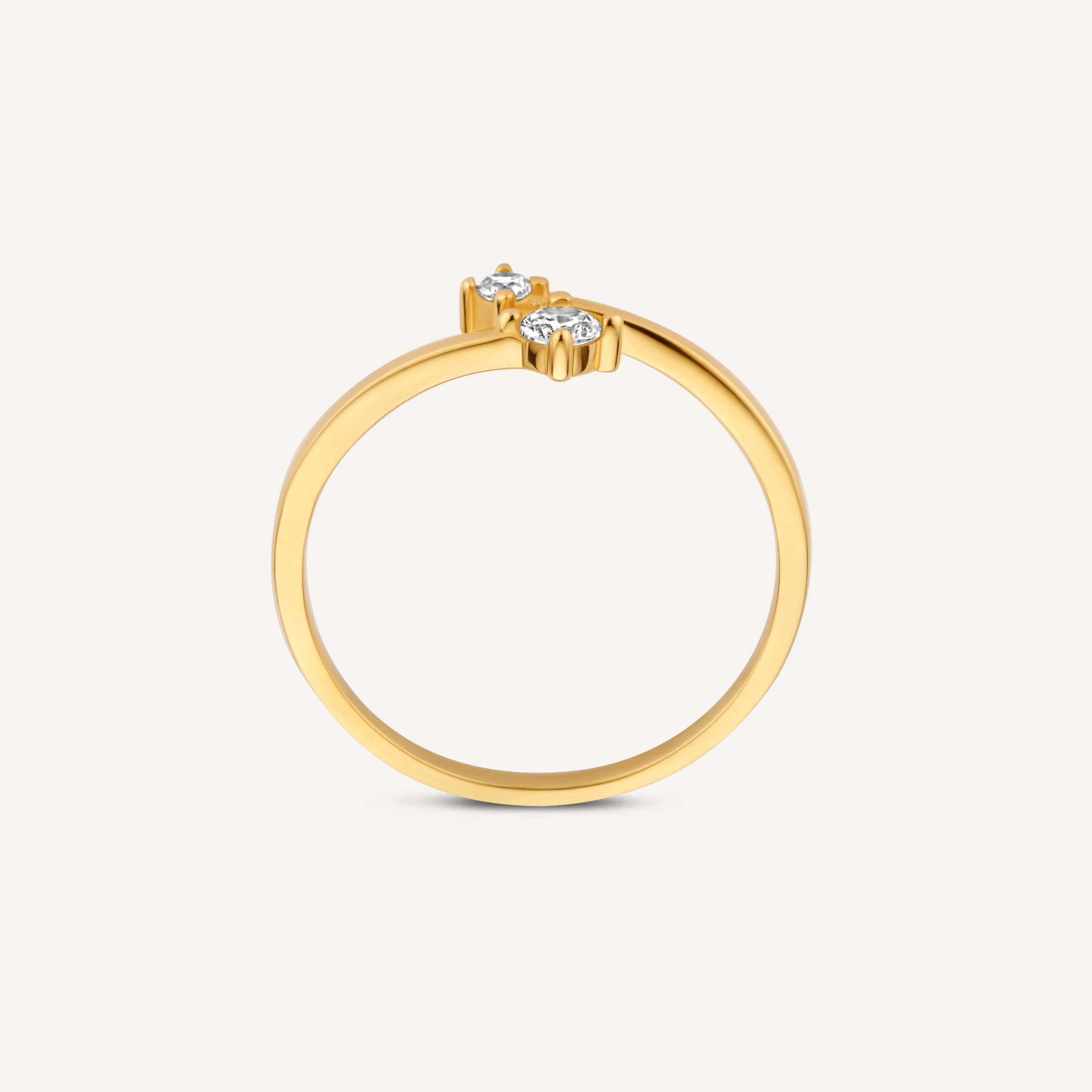 Cubic Zirconia Duo Ring - Image 5