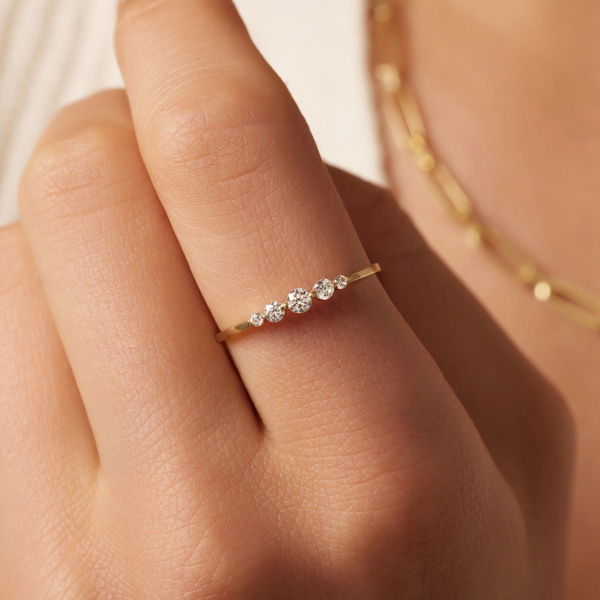 Cubic Zirconia Graduated Ring - Image 2