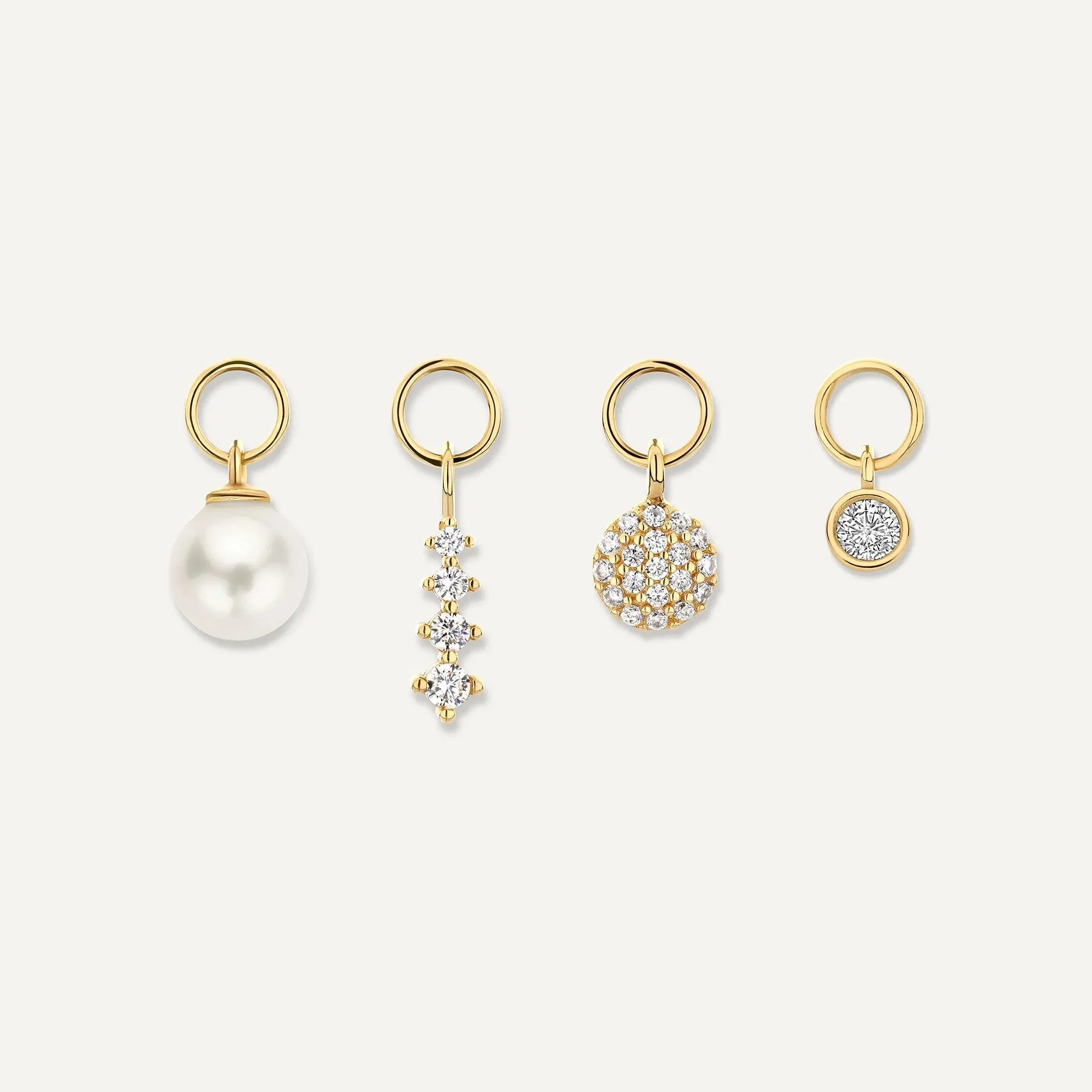 Cubic Zirconia Icicle Hoop Charm - Image 7