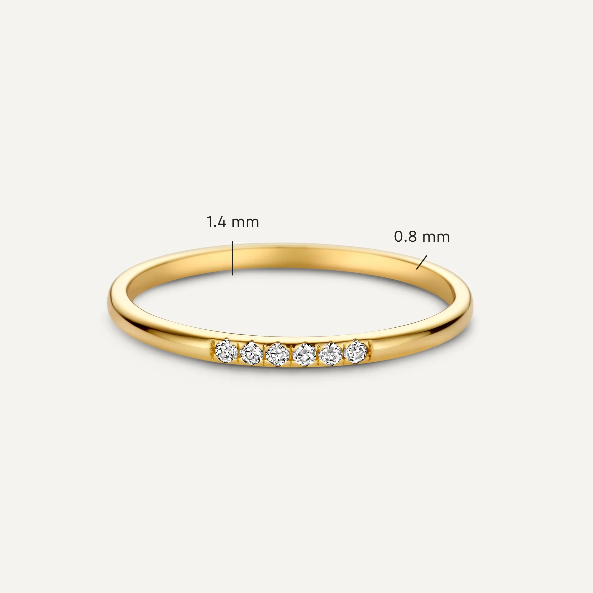 Cubic Zirconia Line Ring - Image 9