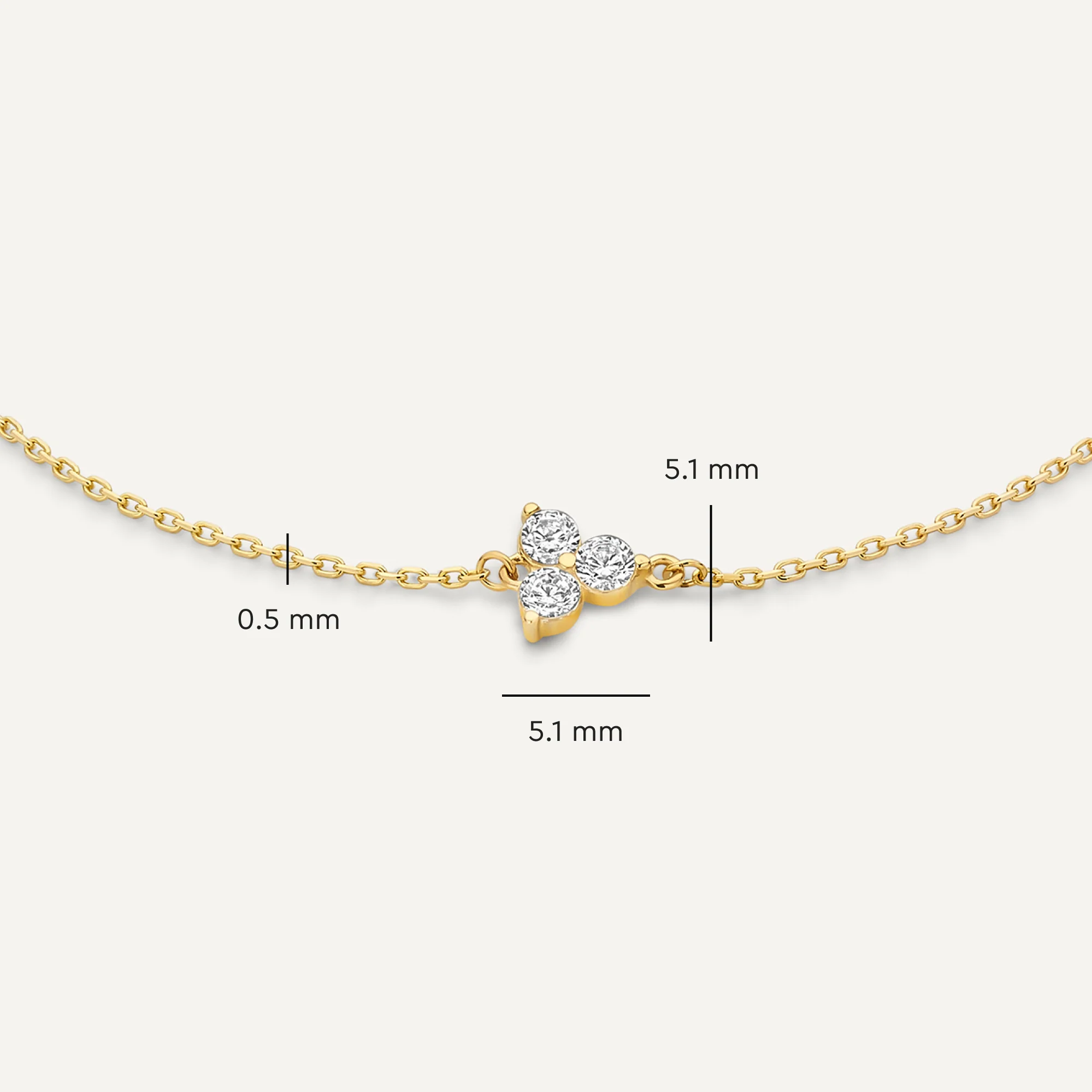 Cubic Zirconia Lotus Bracelet - Image 7