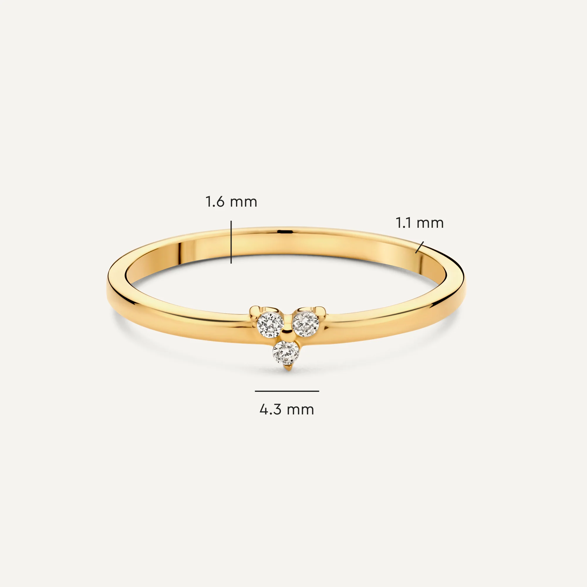 Cubic Zirconia Lotus Ring - Image 4