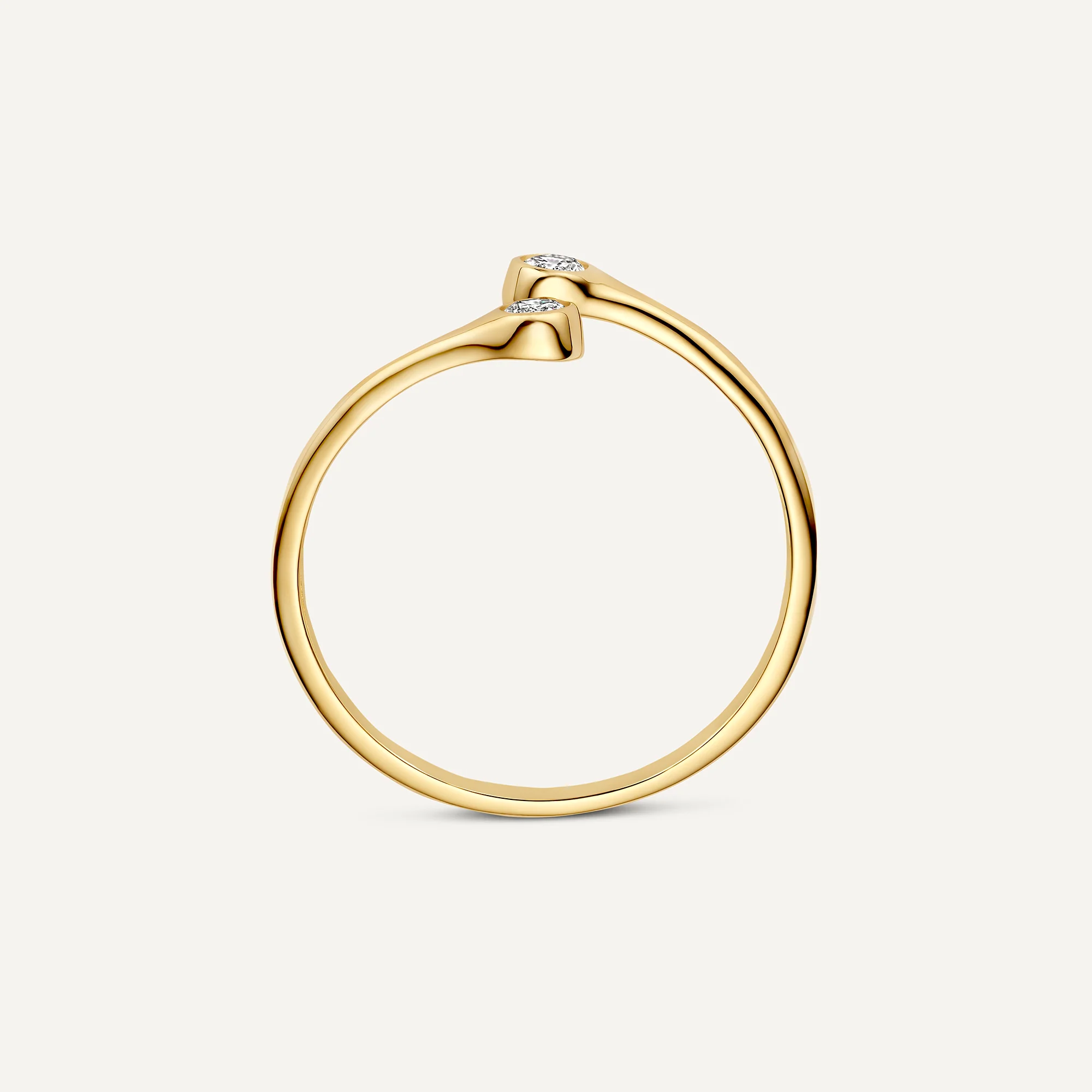 Cubic Zirconia Open Spiral Ring - Image 6