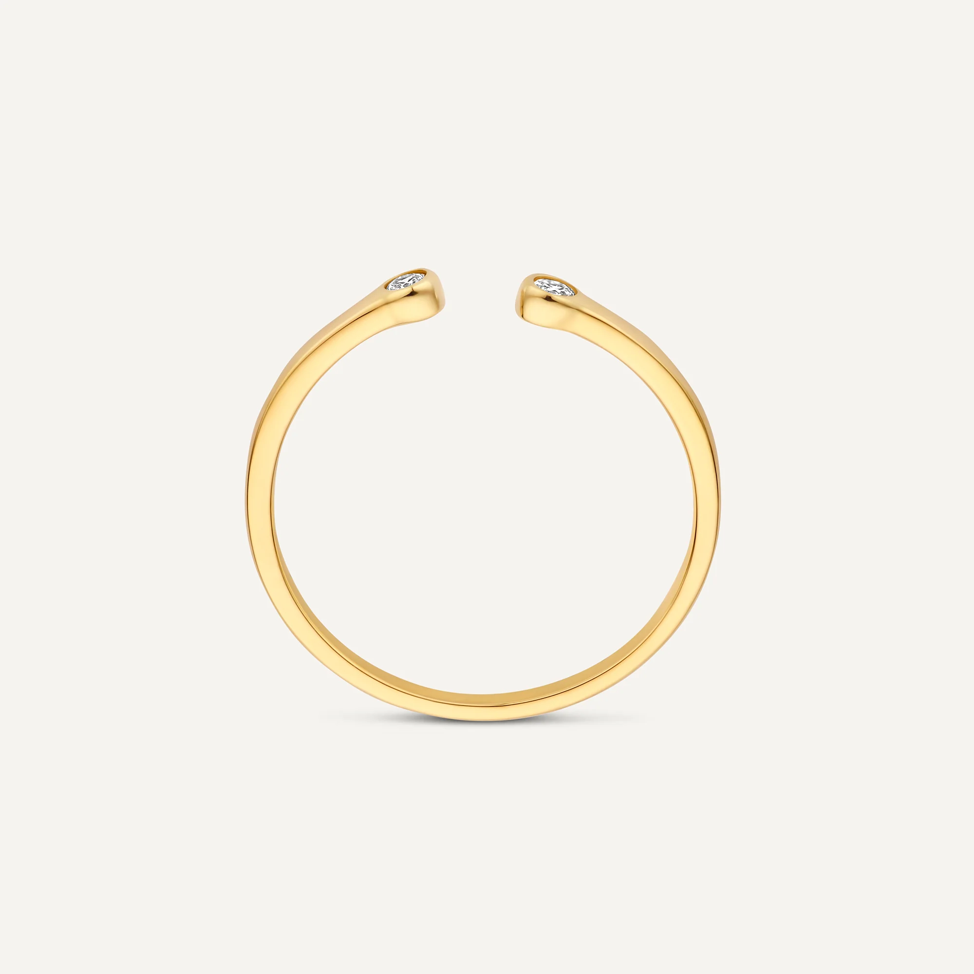 Cubic Zirconia Open Stacker Ring - Image 6