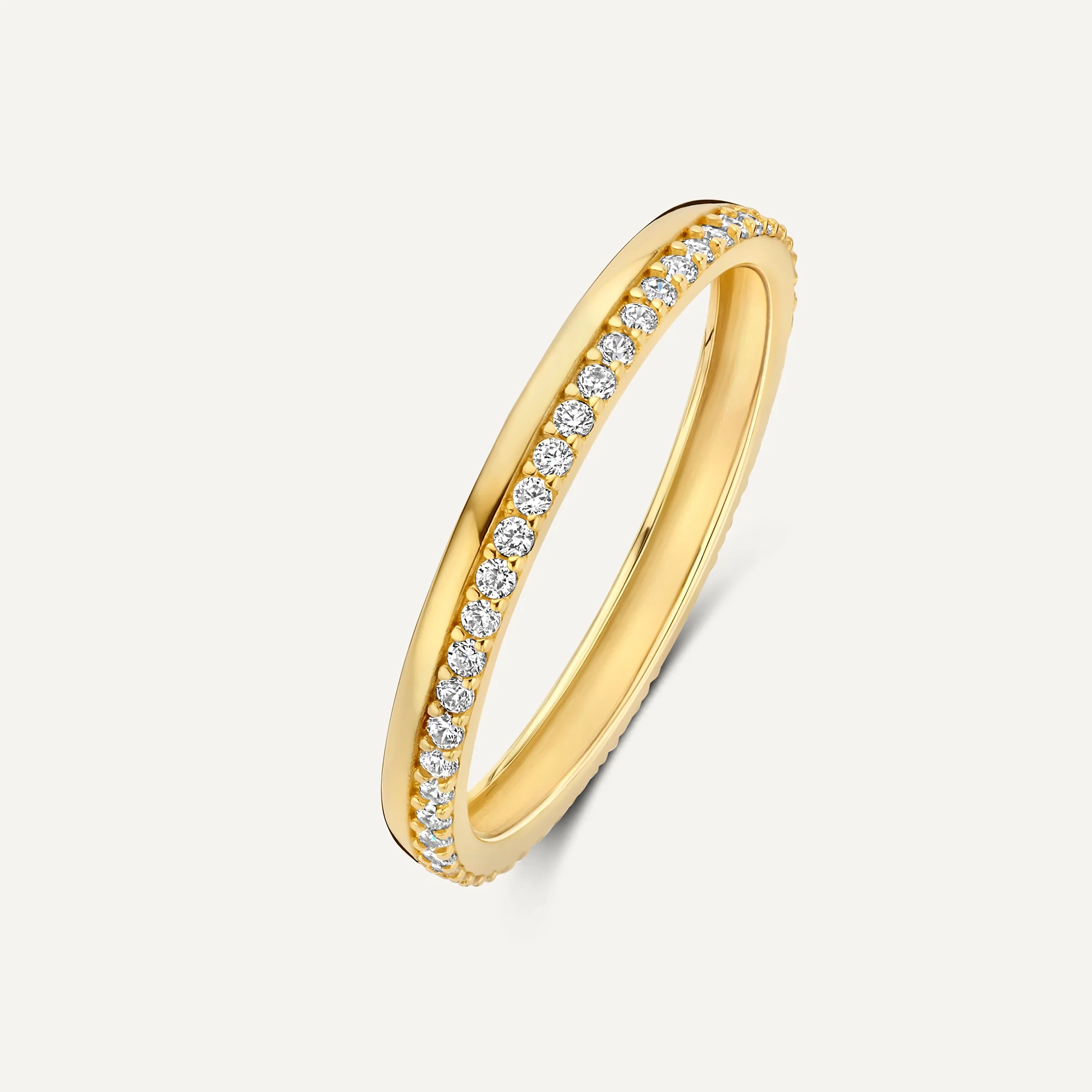 Cubic Zirconia Stacked Eternity Ring