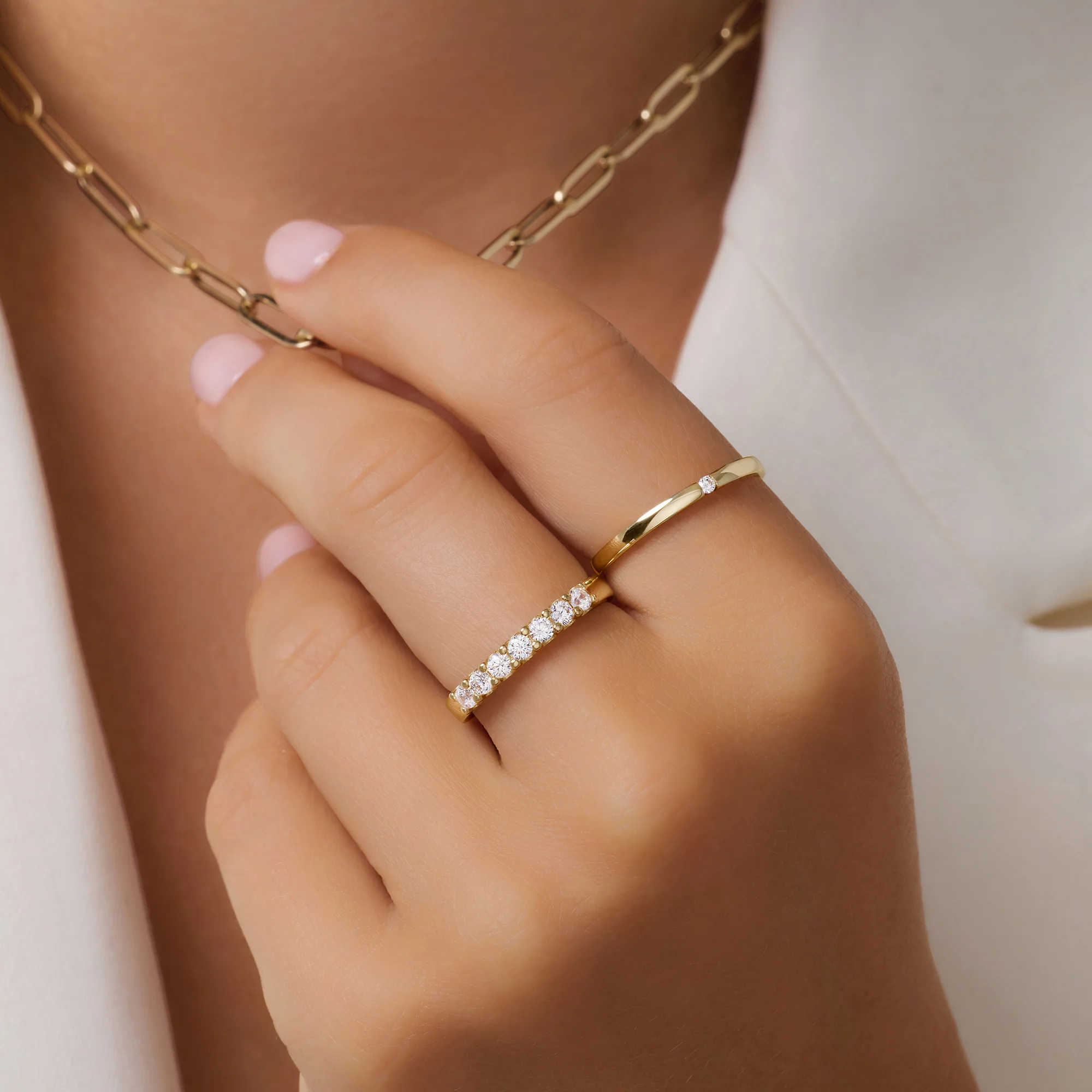 Cubic Zirconia Tension Ring - Image 3