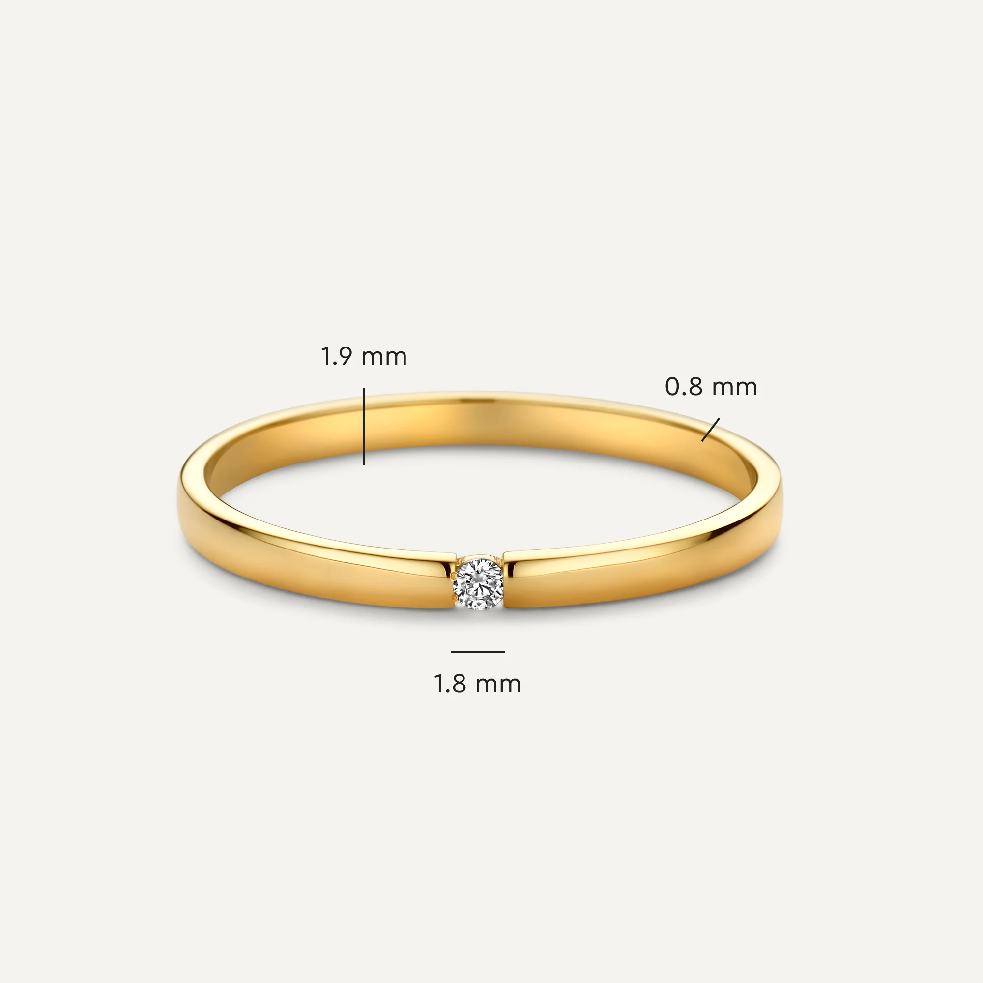 Cubic Zirconia Tension Ring - Image 5
