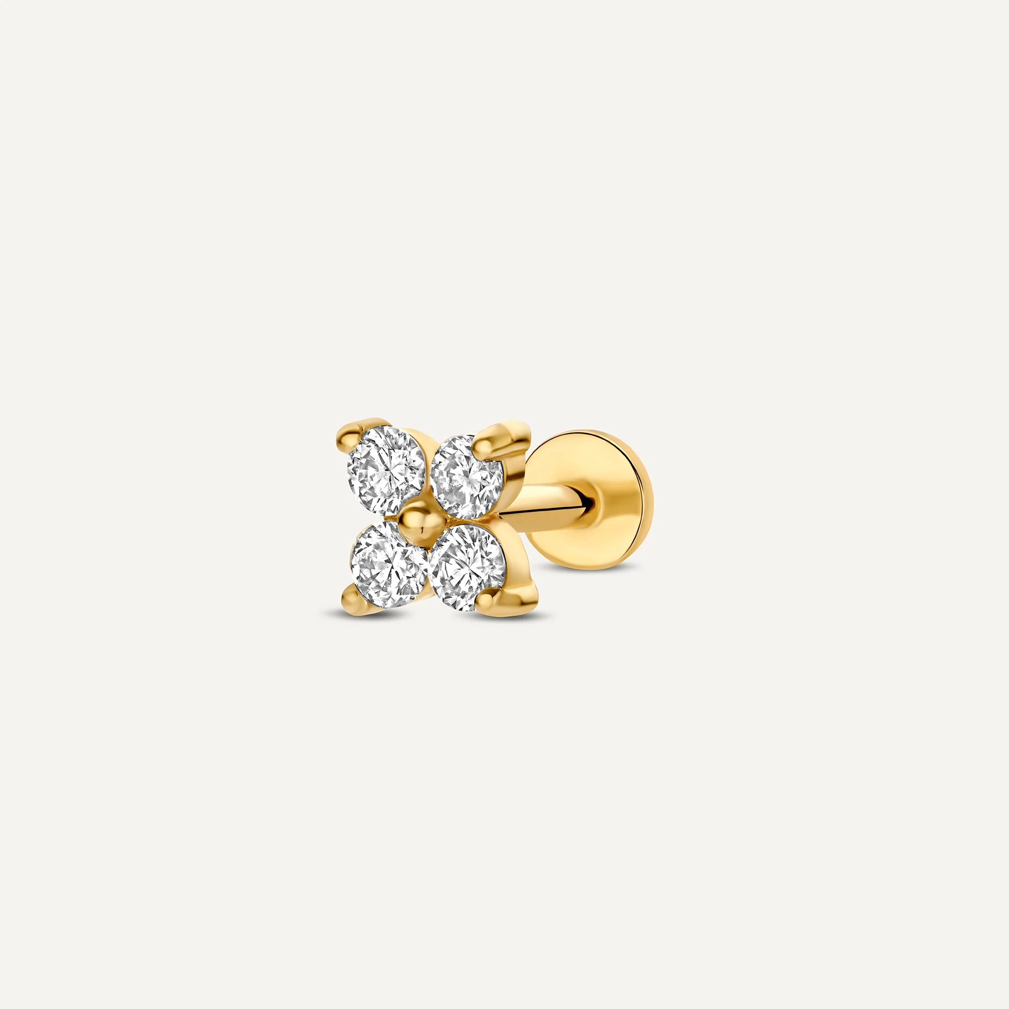 Diamond Clover Piercing (0.04 ct)