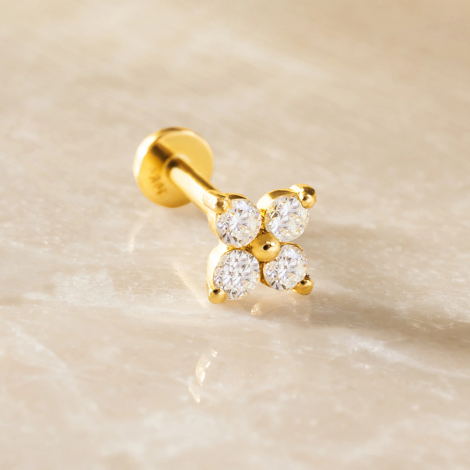 Diamond Clover Piercing (0.04 ct) - Image 10