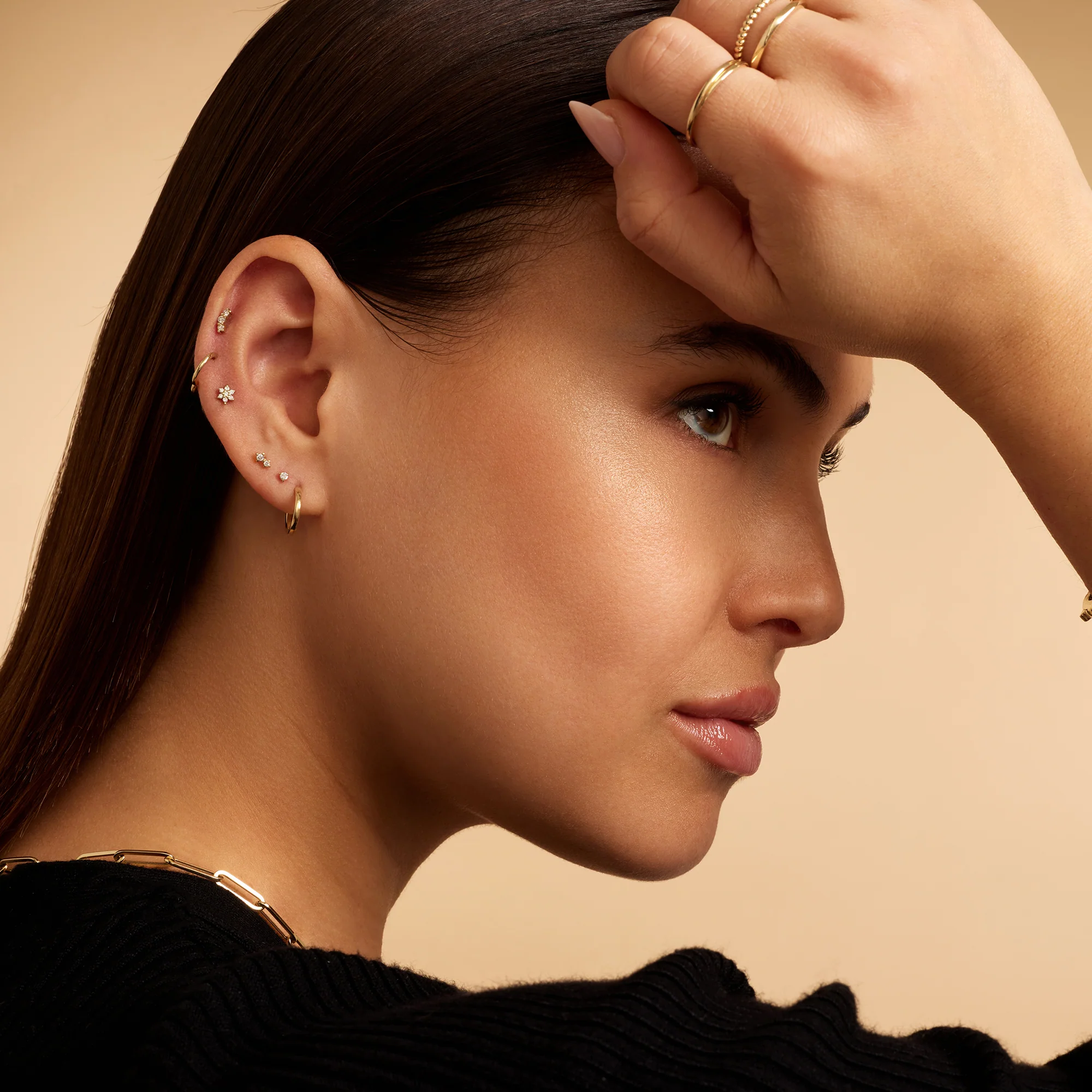 Diamond Curved Bar Piercing (0.06 ct) - Image 4