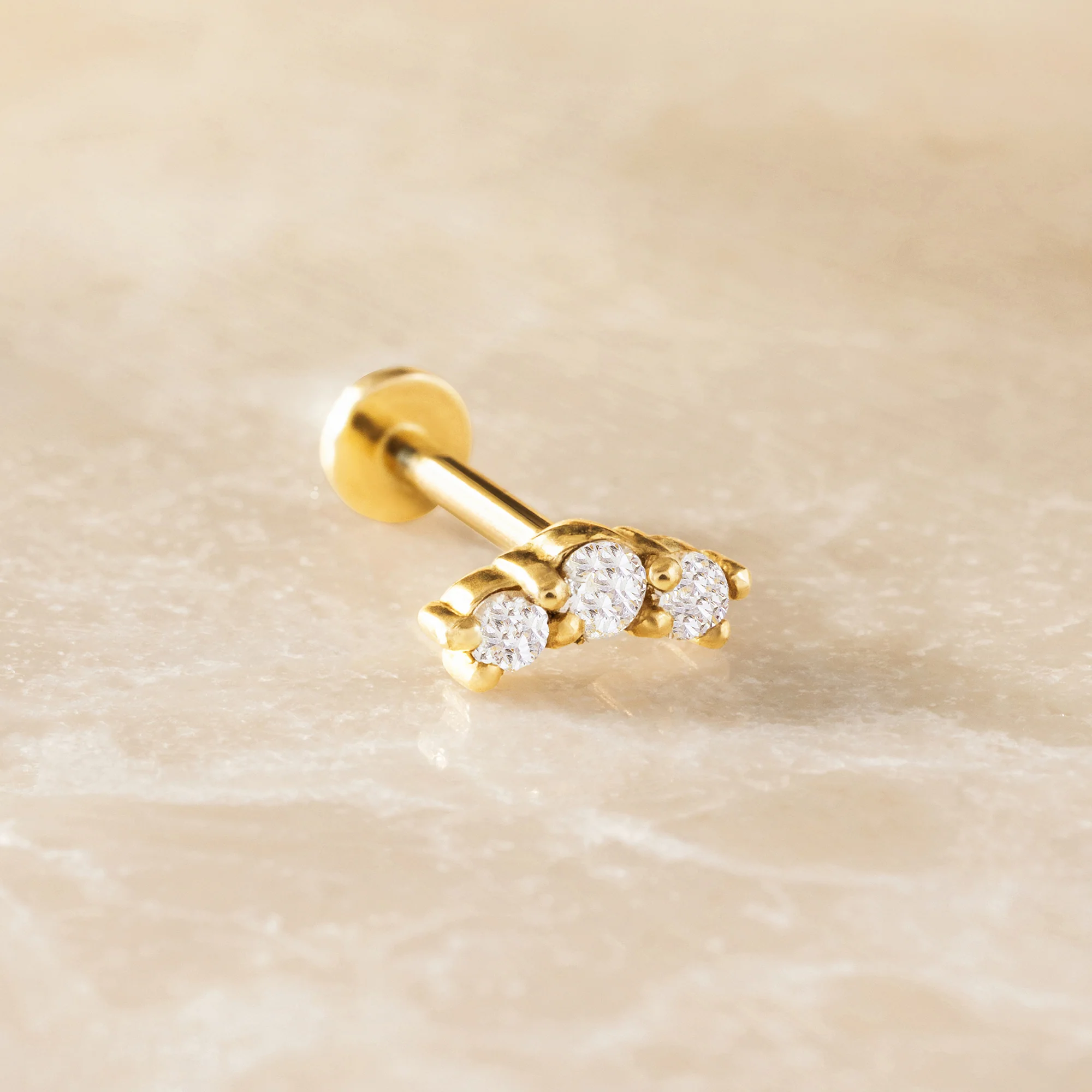 Diamond Curved Bar Piercing (0.06 ct) - Image 8