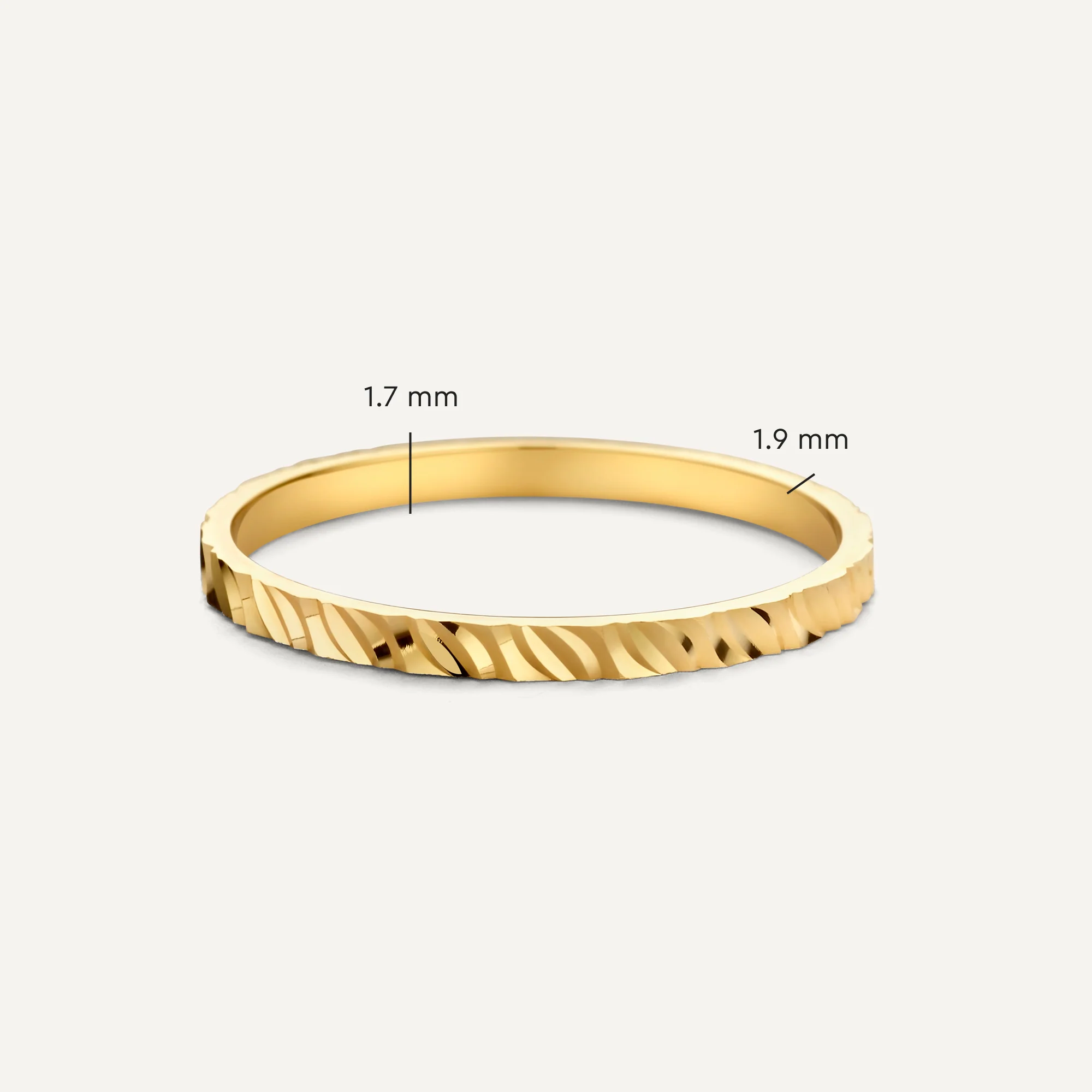 Diamond Cut Stacker Ring - Image 12