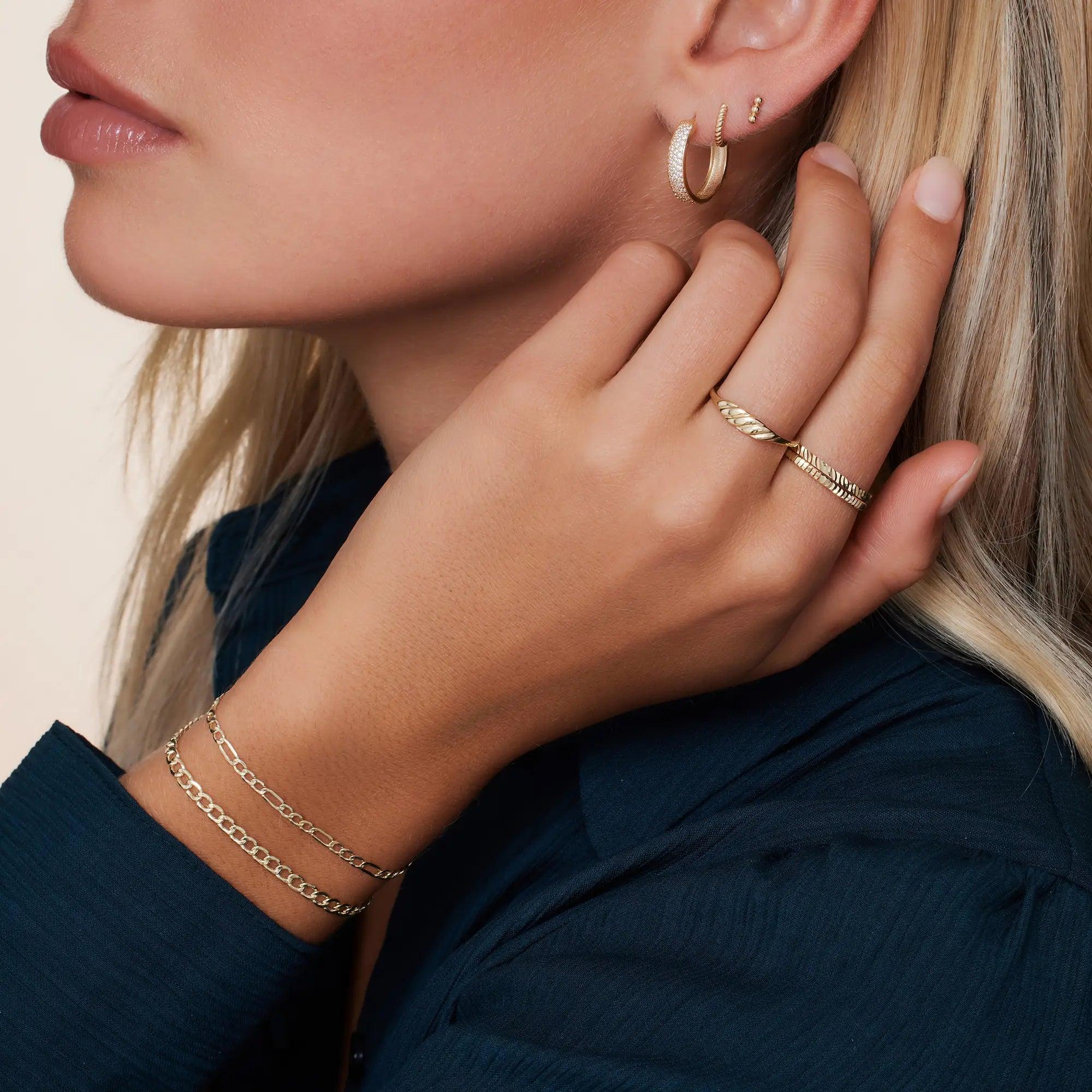 Diamond Cut Stacker Ring - Image 3