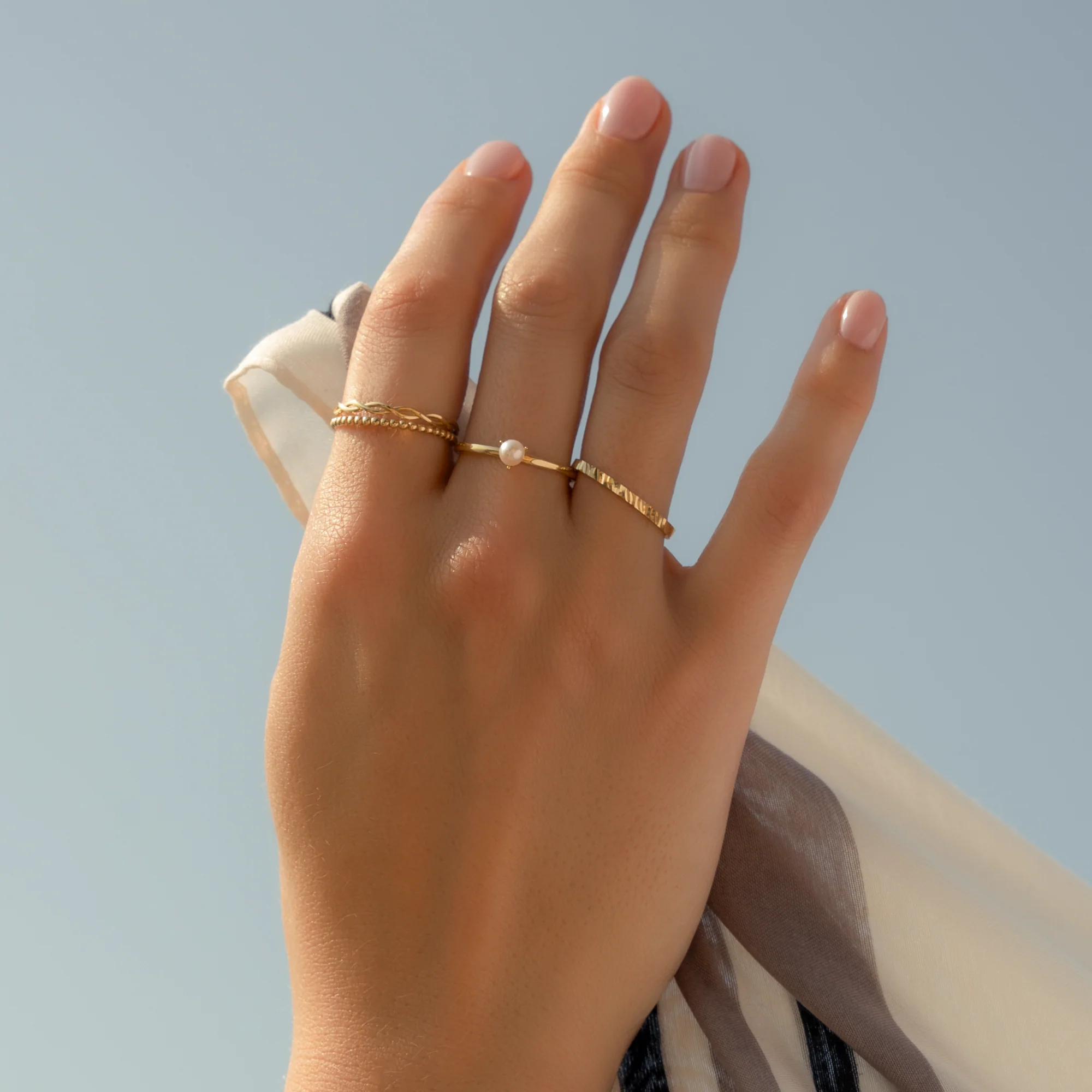 Diamond Cut Stacker Ring - Image 8