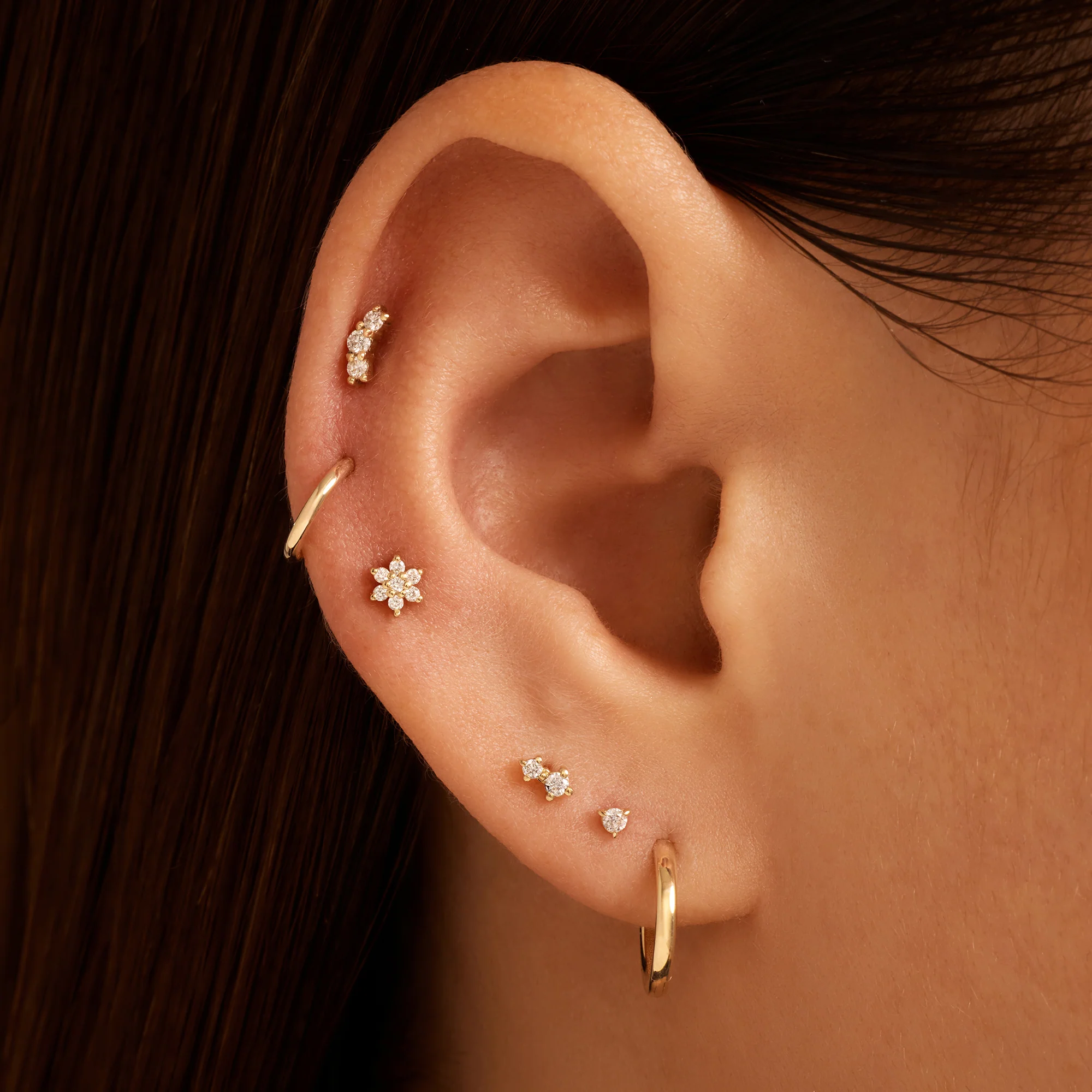 Diamond Flower Piercing (0.05 ct) - Image 2