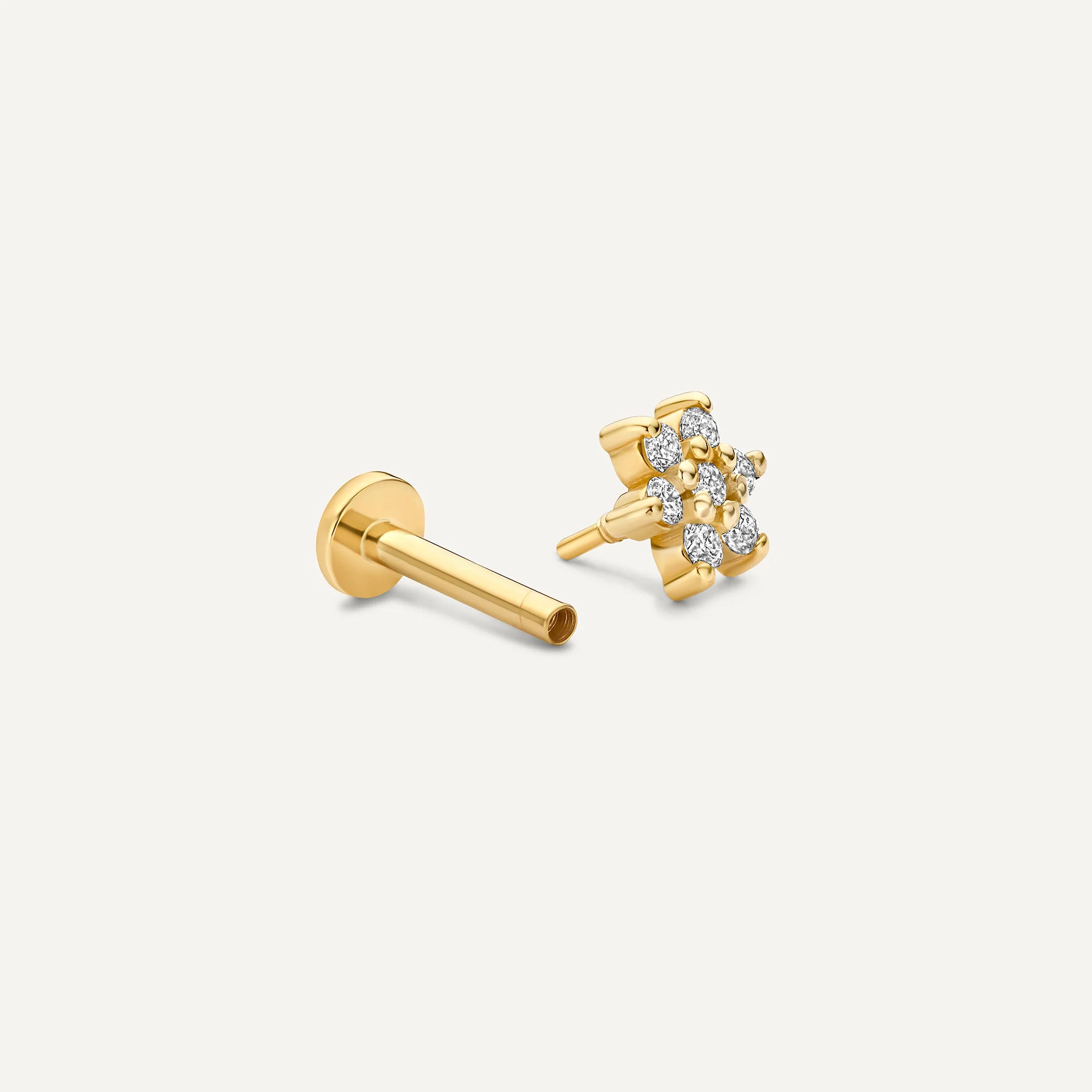 Diamond Flower Piercing (0.05 ct) - Image 8