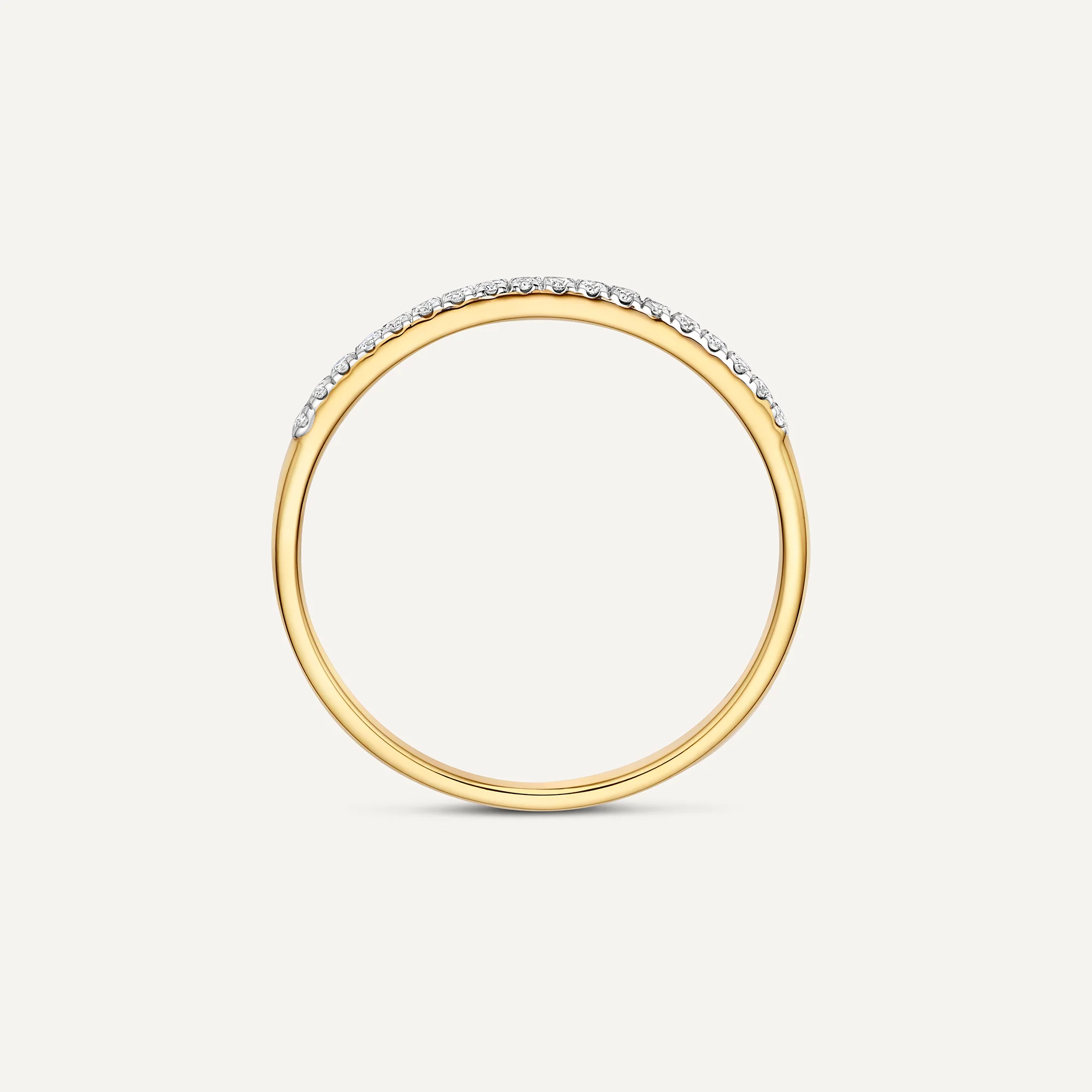 Diamond Half Eternity Stacker Ring (0.09 ct) - Image 7