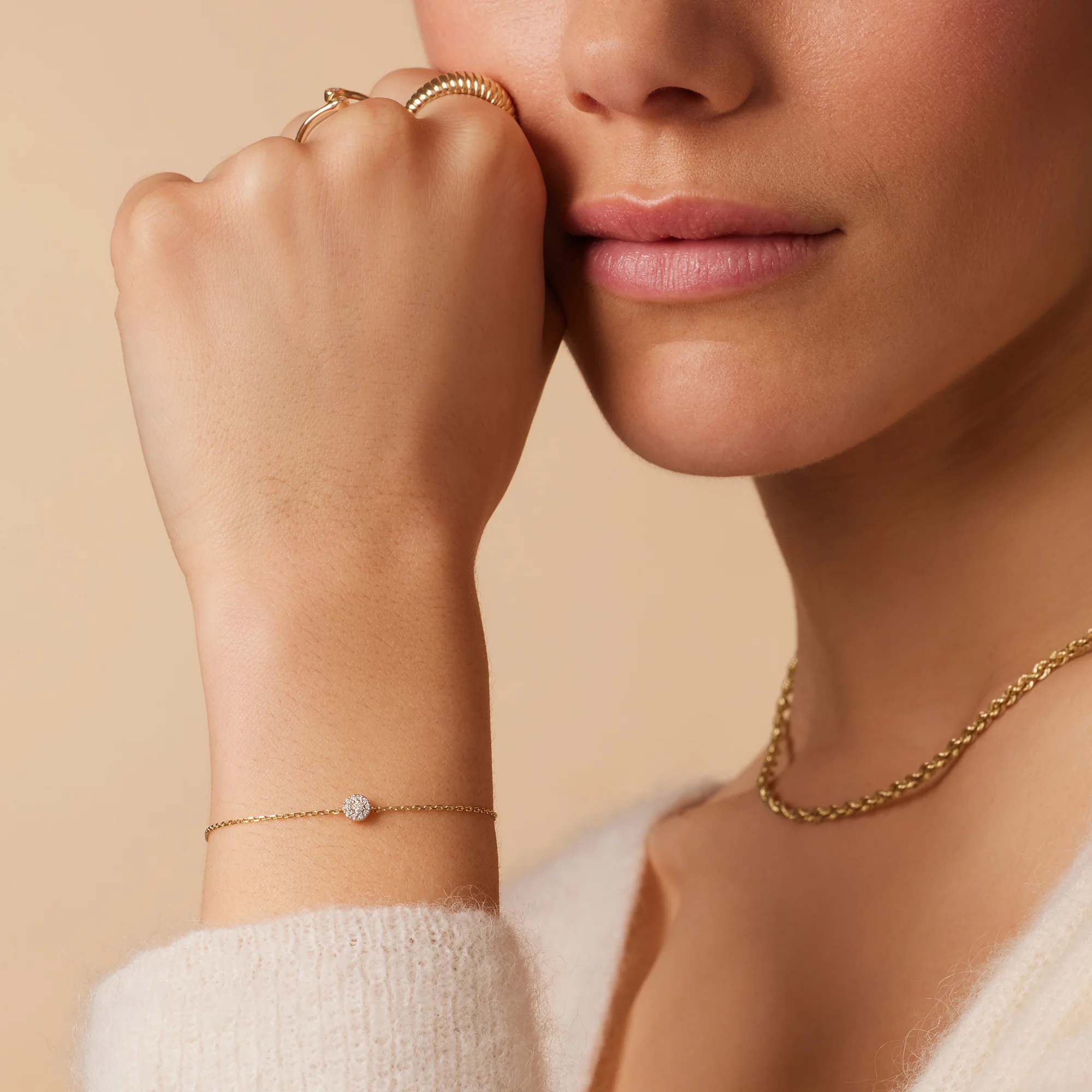Diamond Halo Bracelet (0.04 ct) - Image 4
