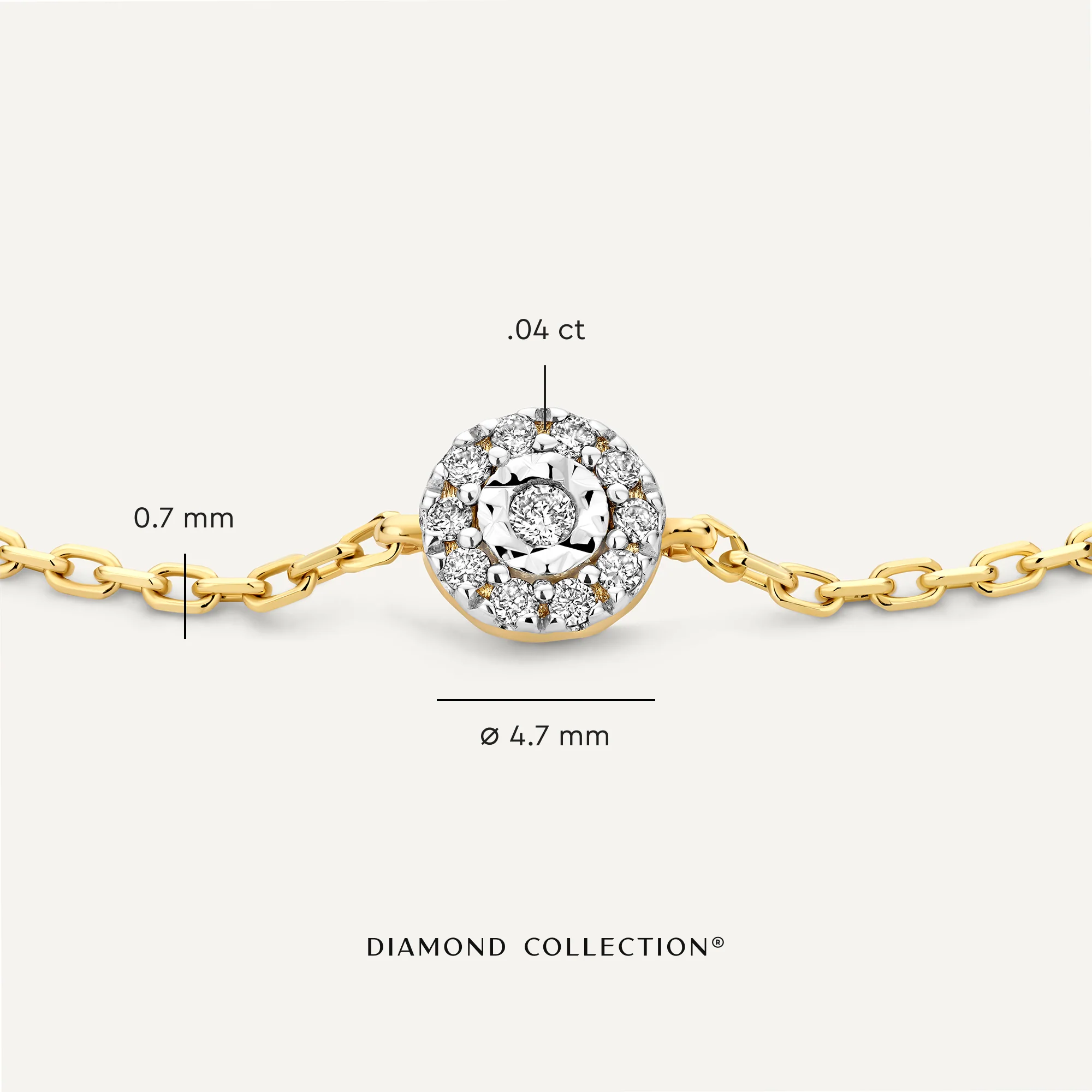 Diamond Halo Bracelet (0.04 ct) - Image 6