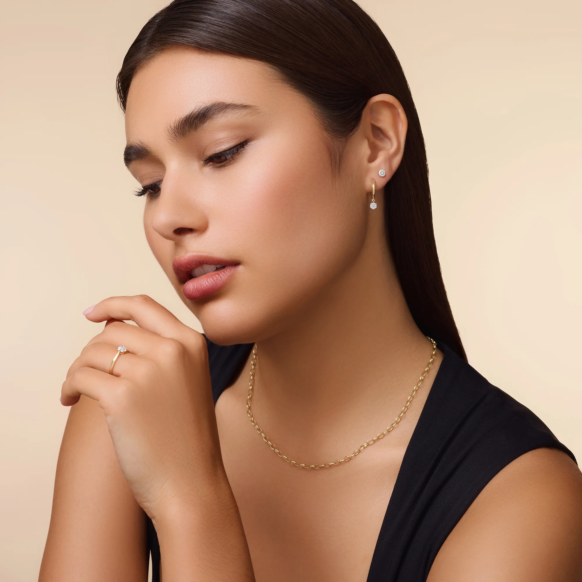 Diamond Halo Studs (0.09 ct) - Image 5