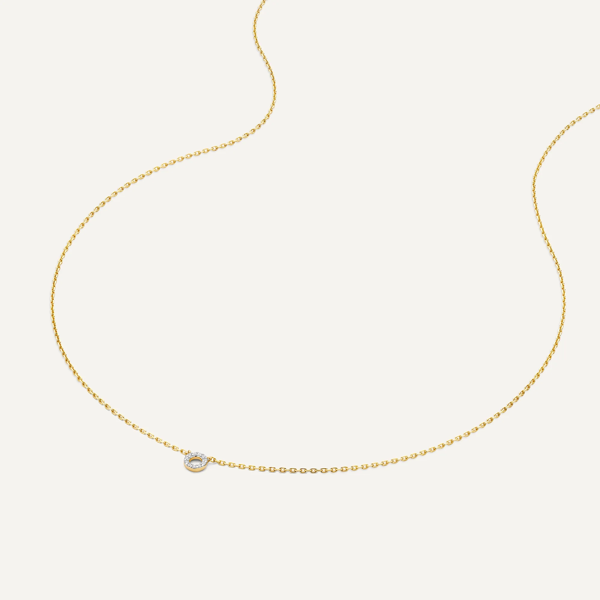 Diamond Open Halo Pendant Necklace (0.03 ct) - Image 6