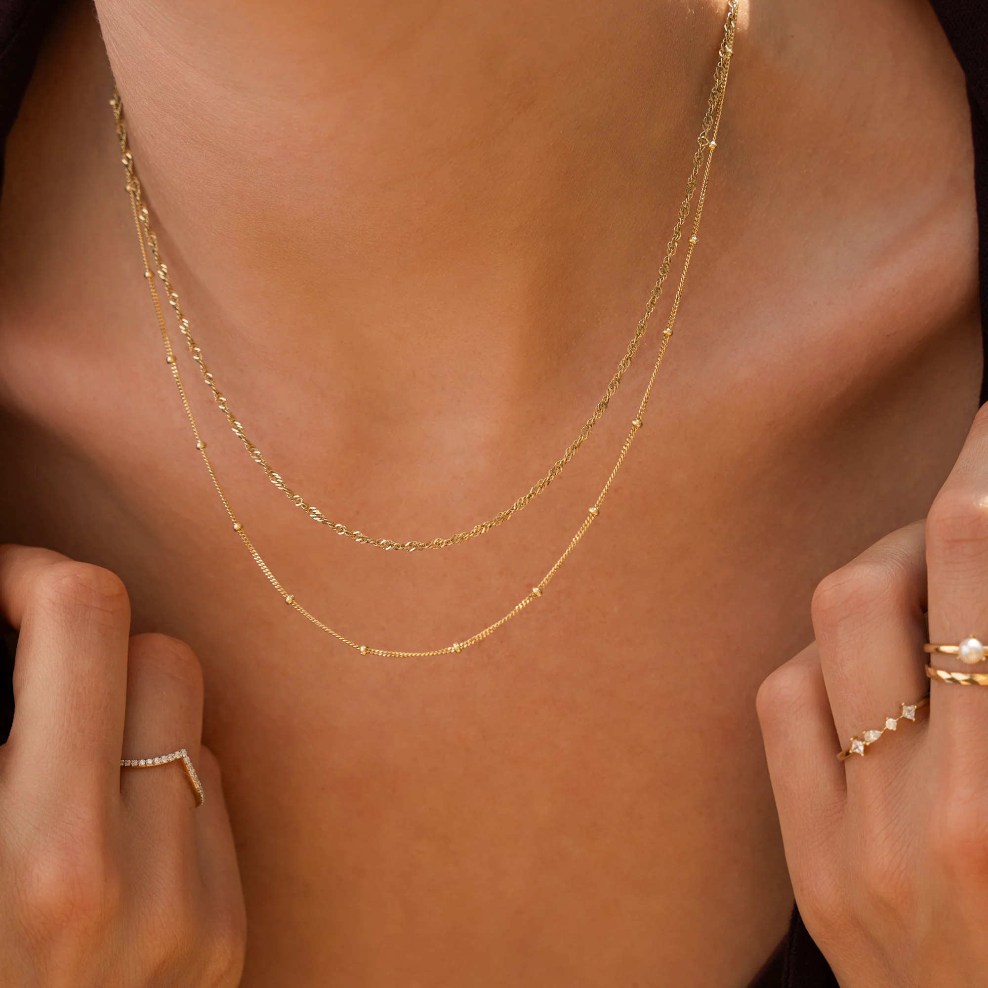 Stationed Spheres Necklace - Image 4