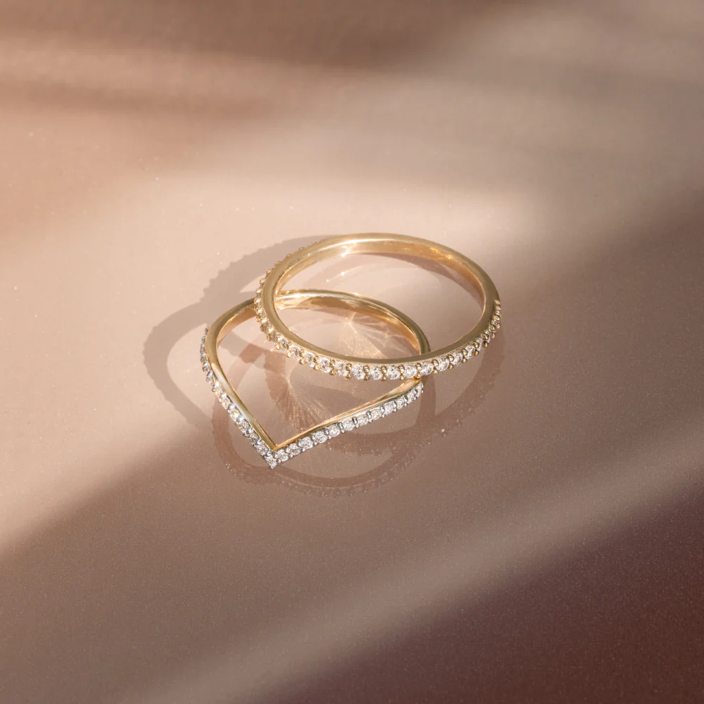 Diamond Wishbone Ring (0.10 ct) - Image 8